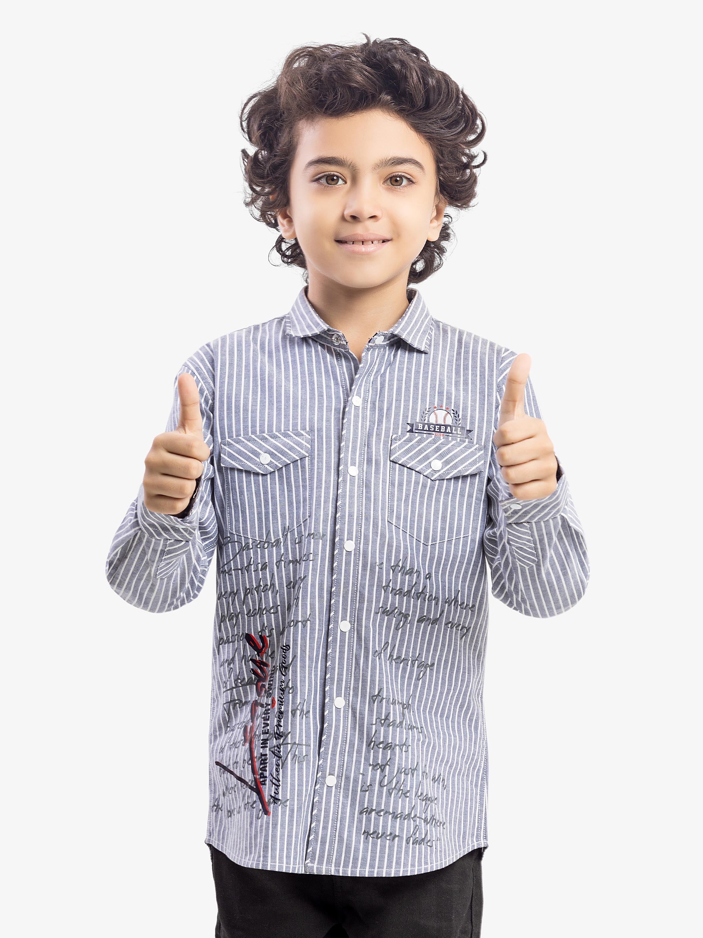 Boy's Light Grey Shirt & Tank Top- EBTS5-27644-2P - Image 2