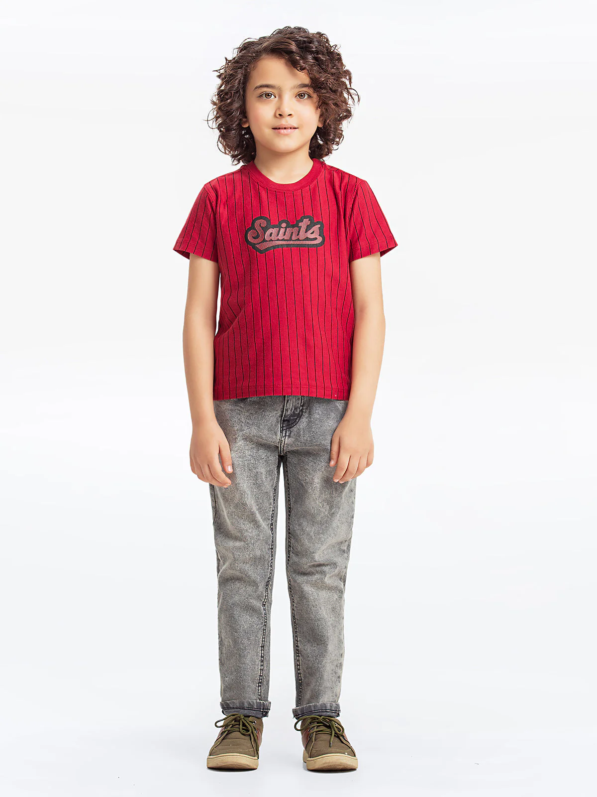 Boy's Light Maroon T-Shirt - EBTTS23-053