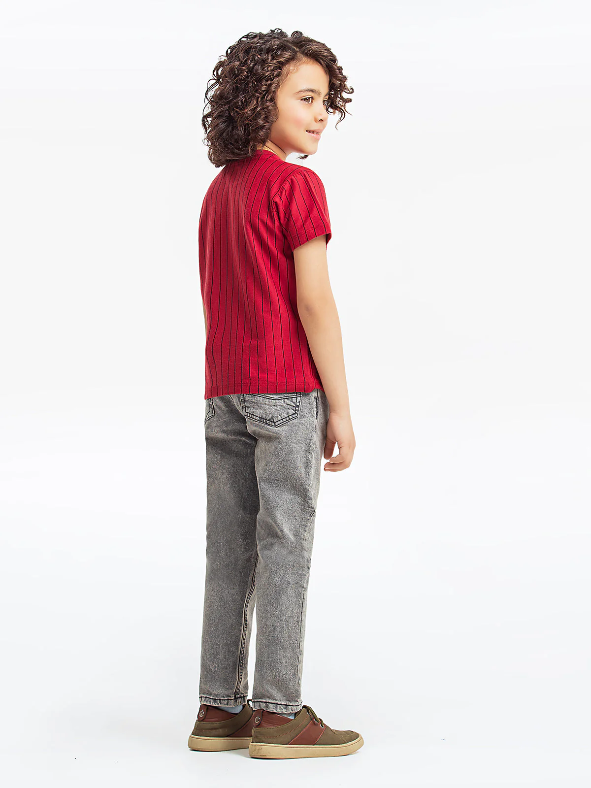 Boy's Light Maroon T-Shirt - EBTTS23-053 - Image 5
