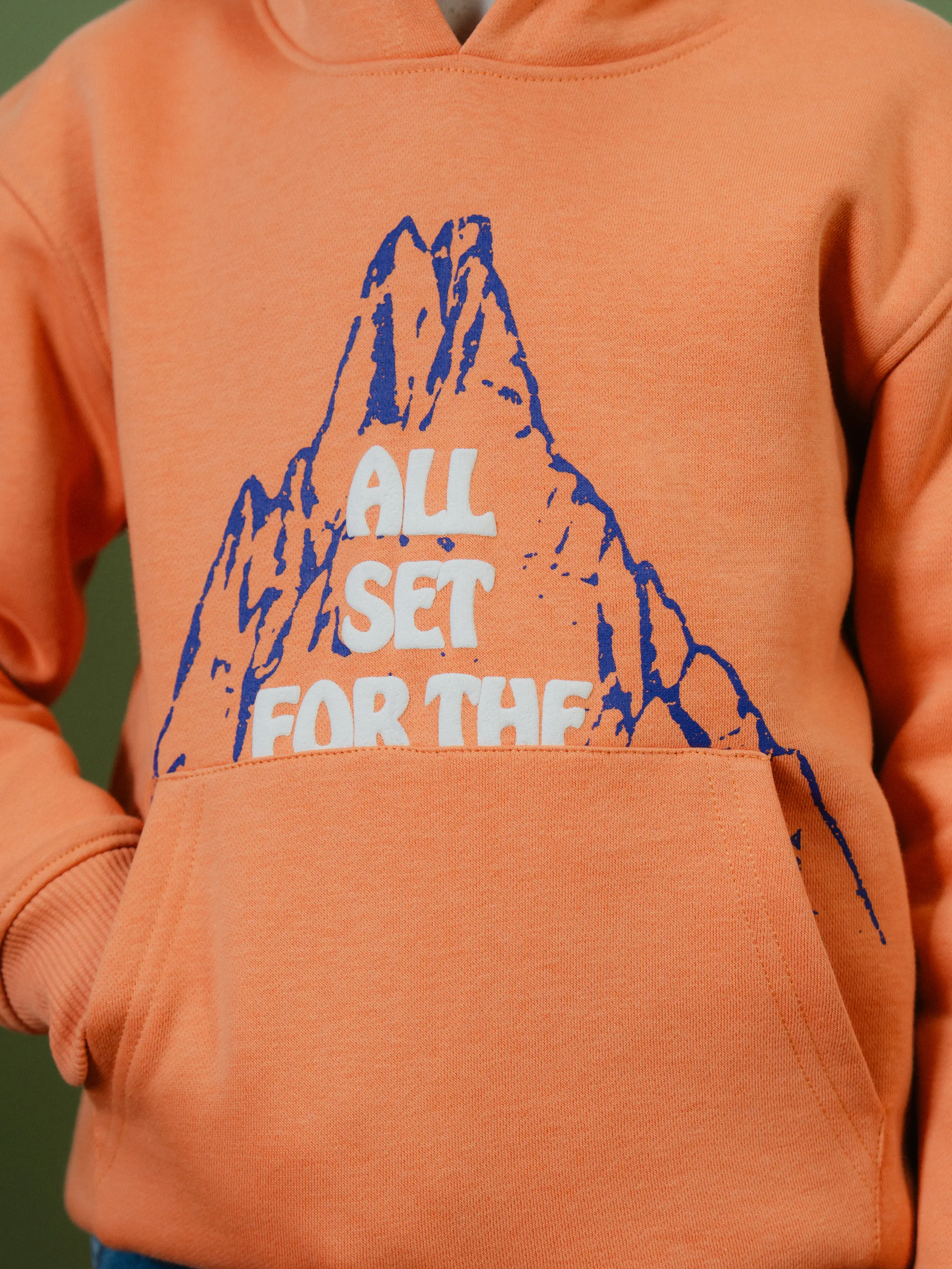 Boy's Light Orange Hoodie - EBTH24-013 - Image 5