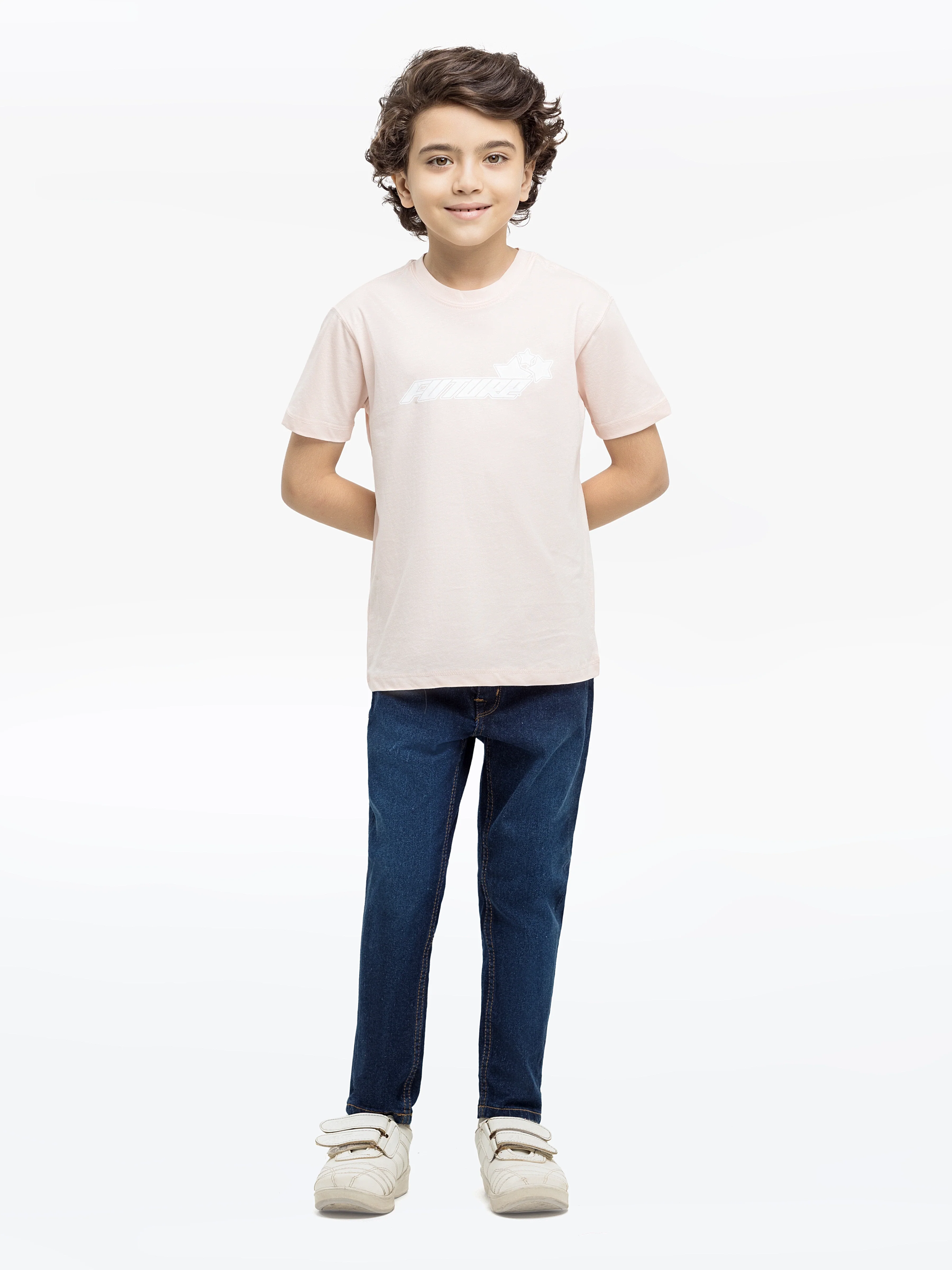 Boy's Light Peach T-Shirt - EBTTS24-077 - Image 2