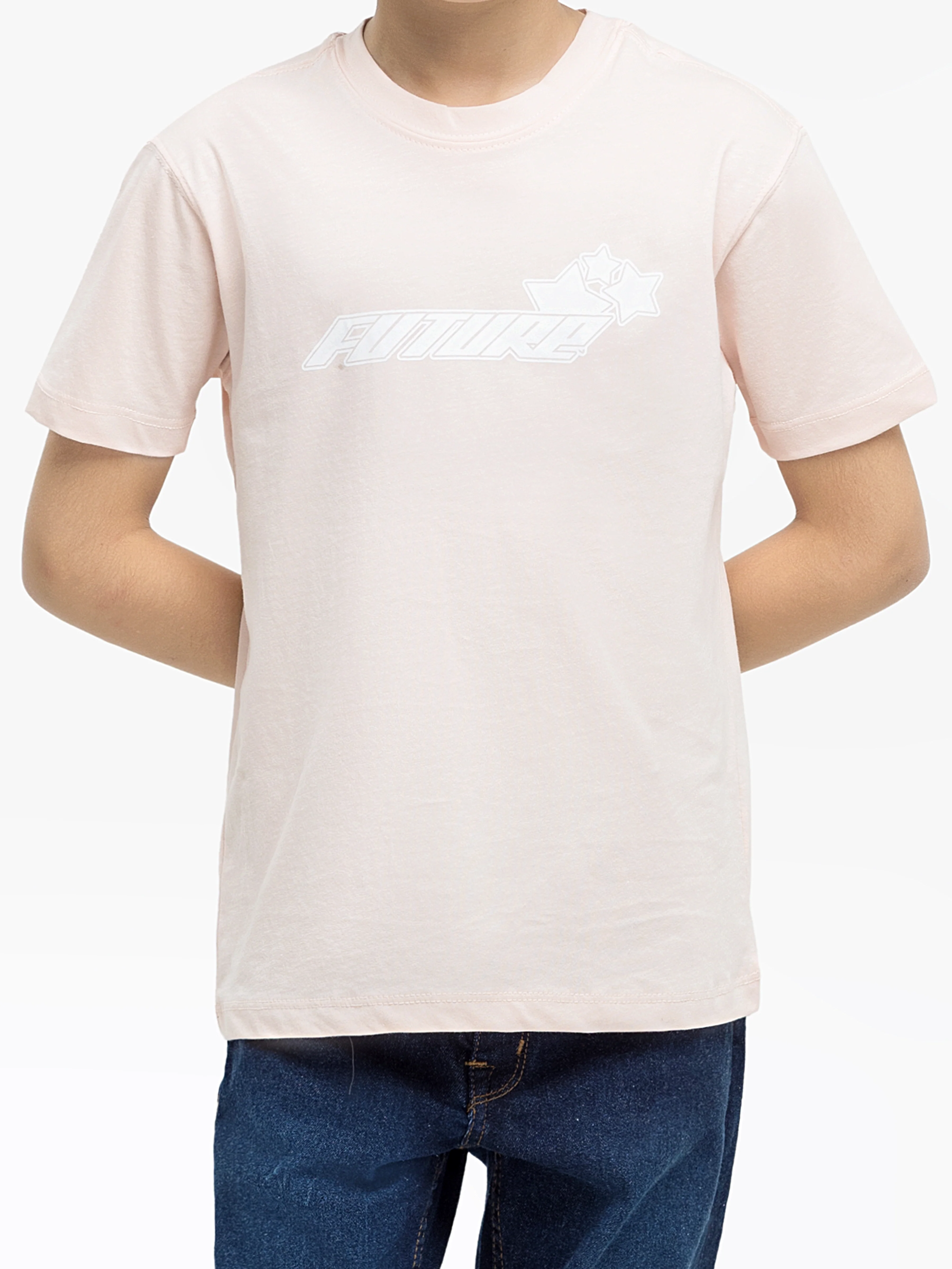 Boy's Light Peach T-Shirt - EBTTS24-077 - Image 3