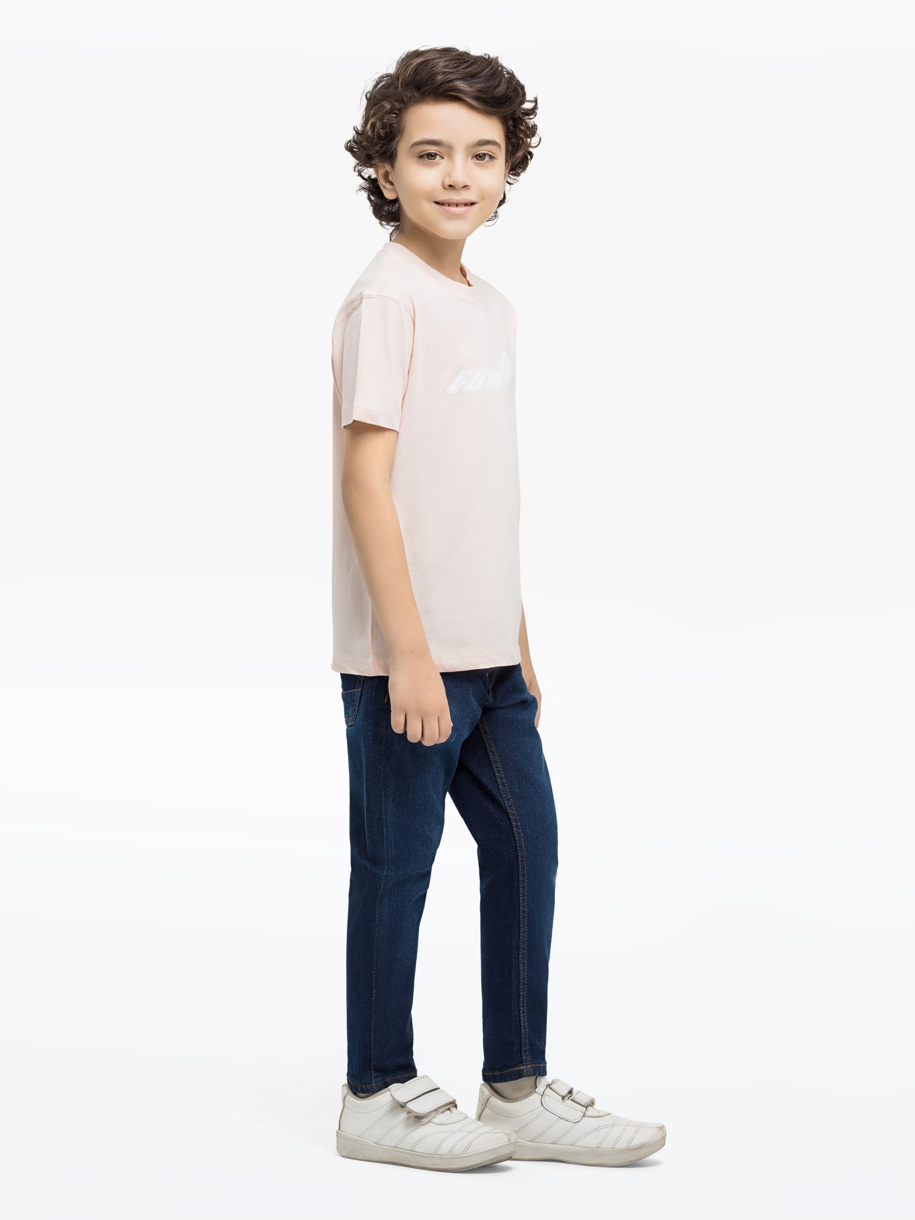 Boy's Light Peach T-Shirt - EBTTS24-077 - Image 4