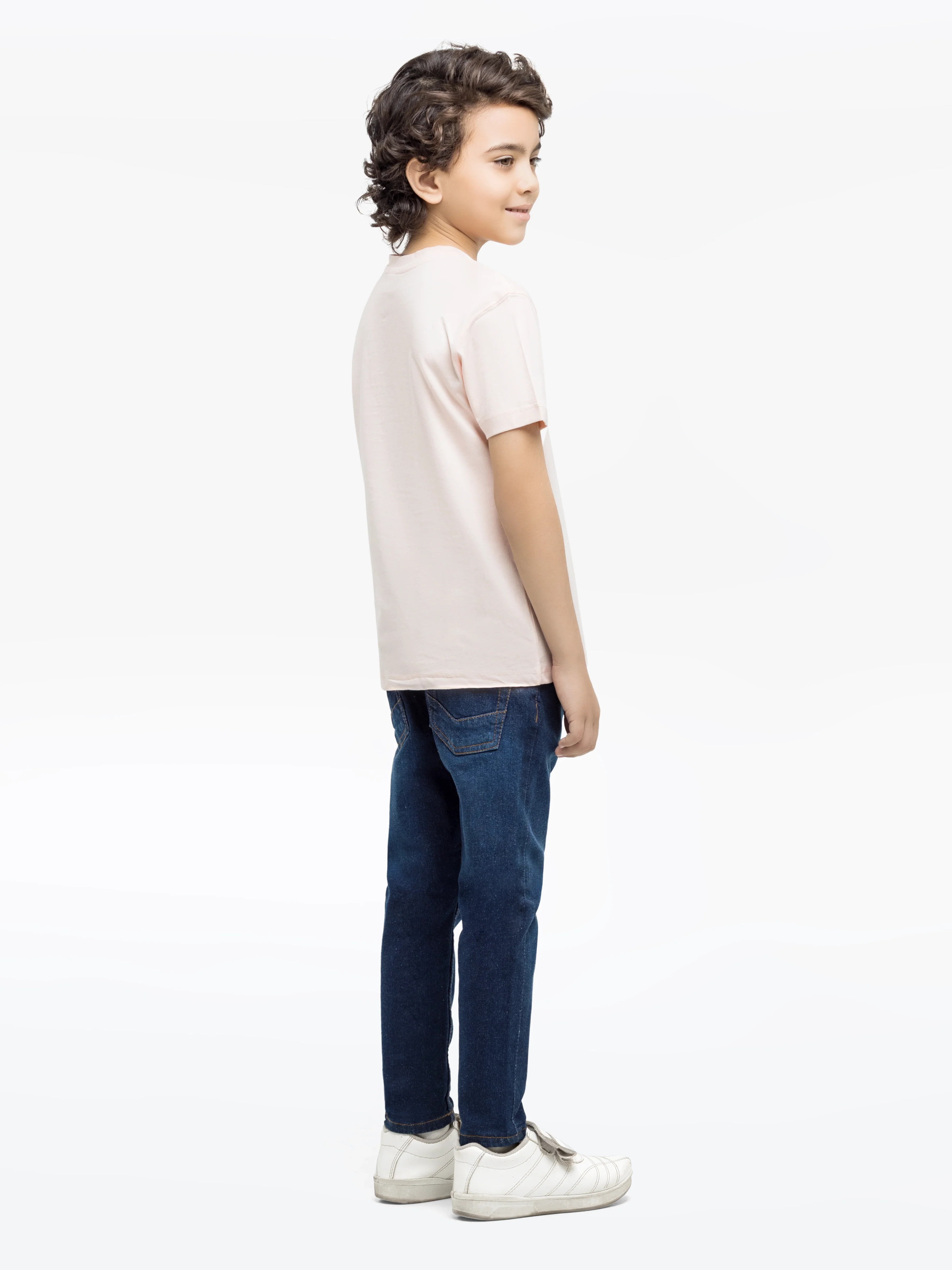 Boy's Light Peach T-Shirt - EBTTS24-077 - Image 5