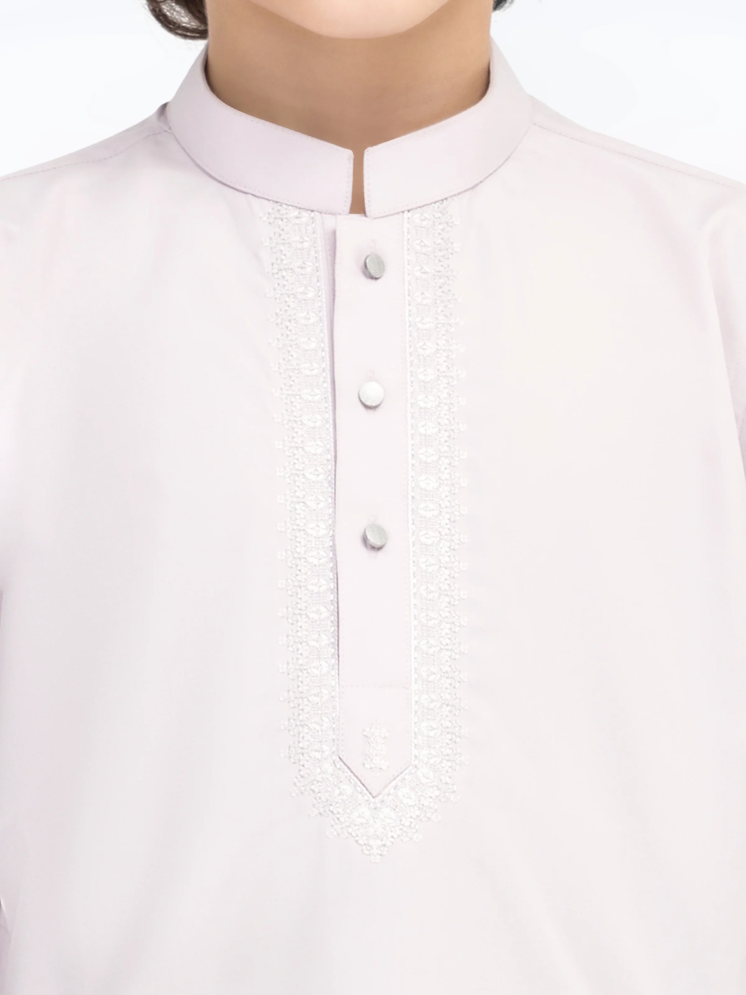 Boy's Light Pink Kurta Shalwar - EBTKS5-4015 - Image 5