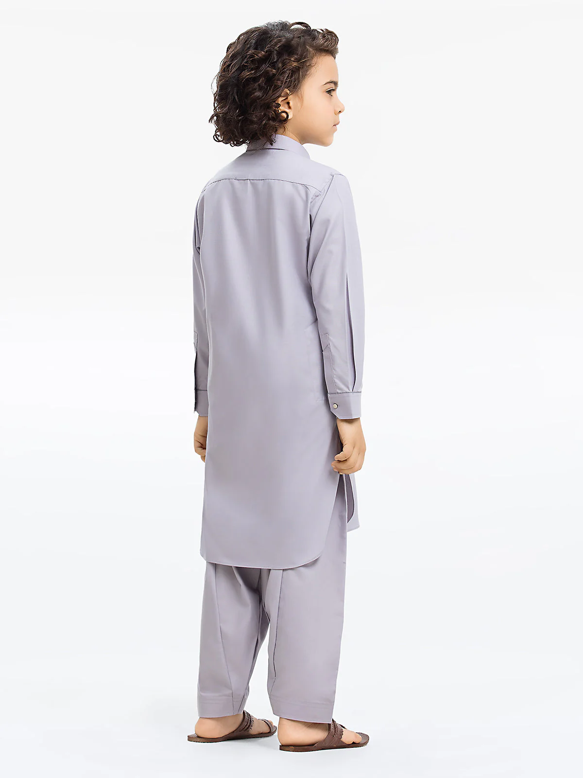 Boy's Light Purple Kurta Shalwar - EBTKS24-3954 - Image 4