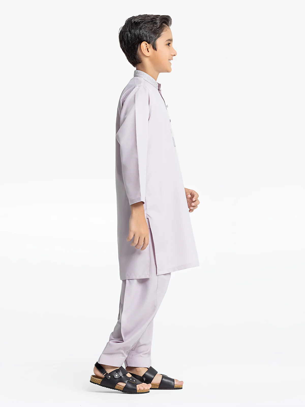 Boy's Light Purple Kurta Shalwar - EBTKS24-3956 - Image 4