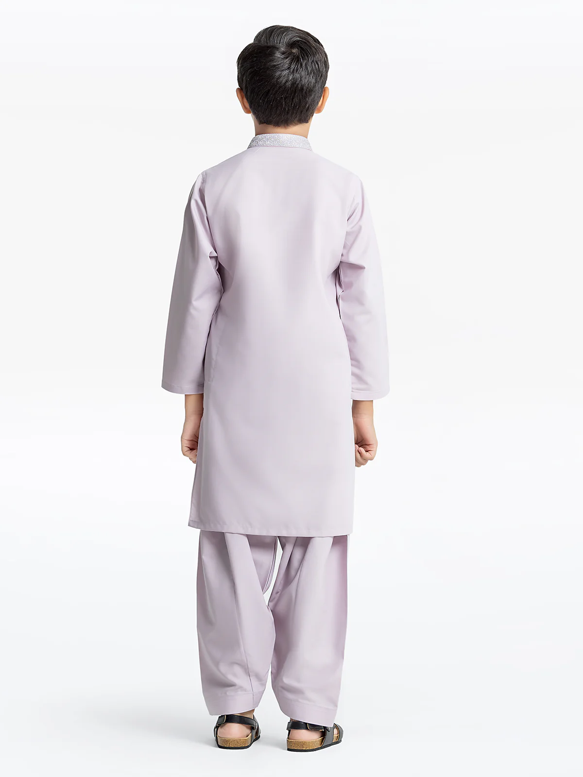 Boy's Light Purple Kurta Shalwar - EBTKS24-3956 - Image 5
