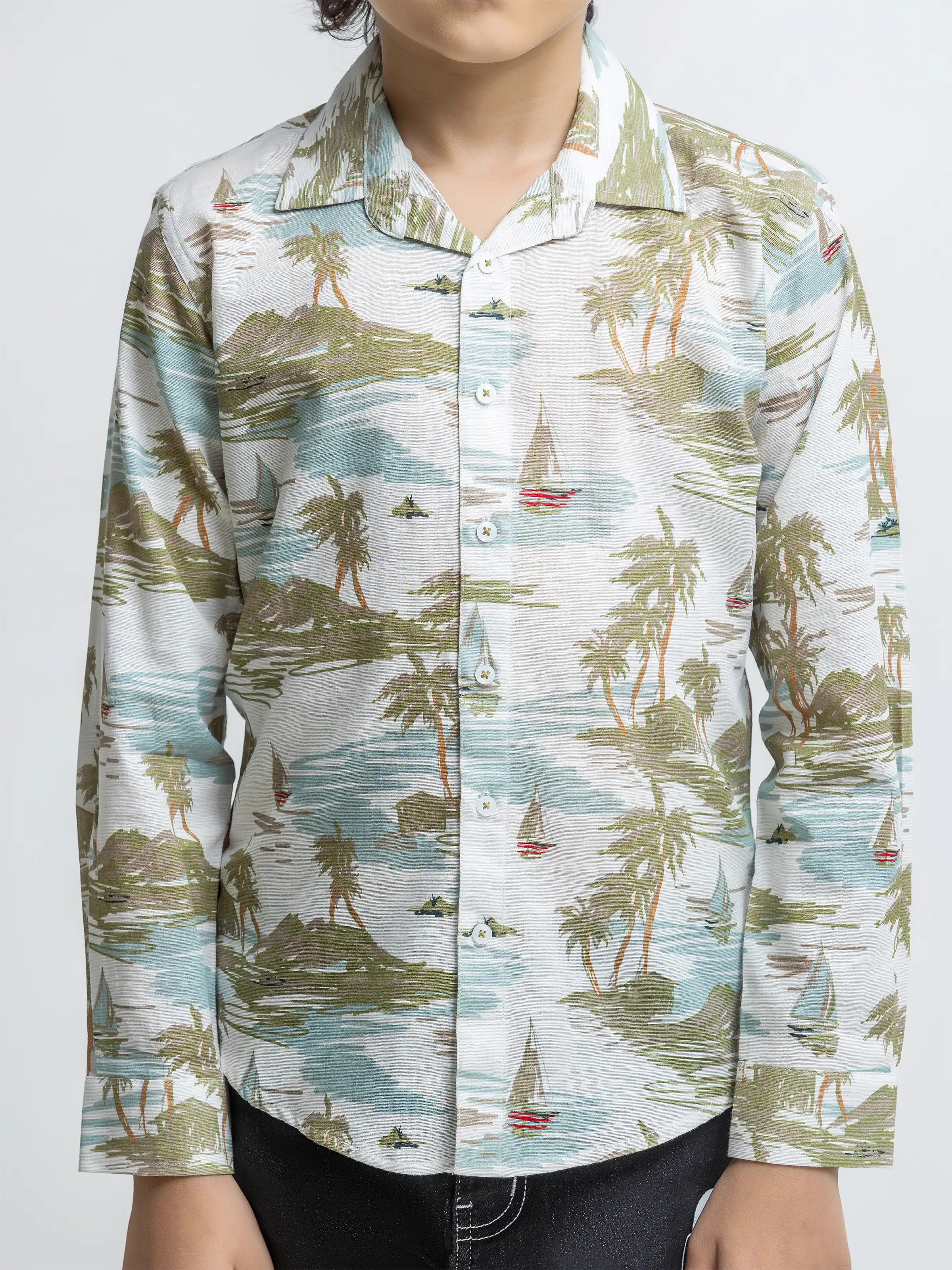 Boy's Light Sage Shirt - EBTS5-27648 - Image 3