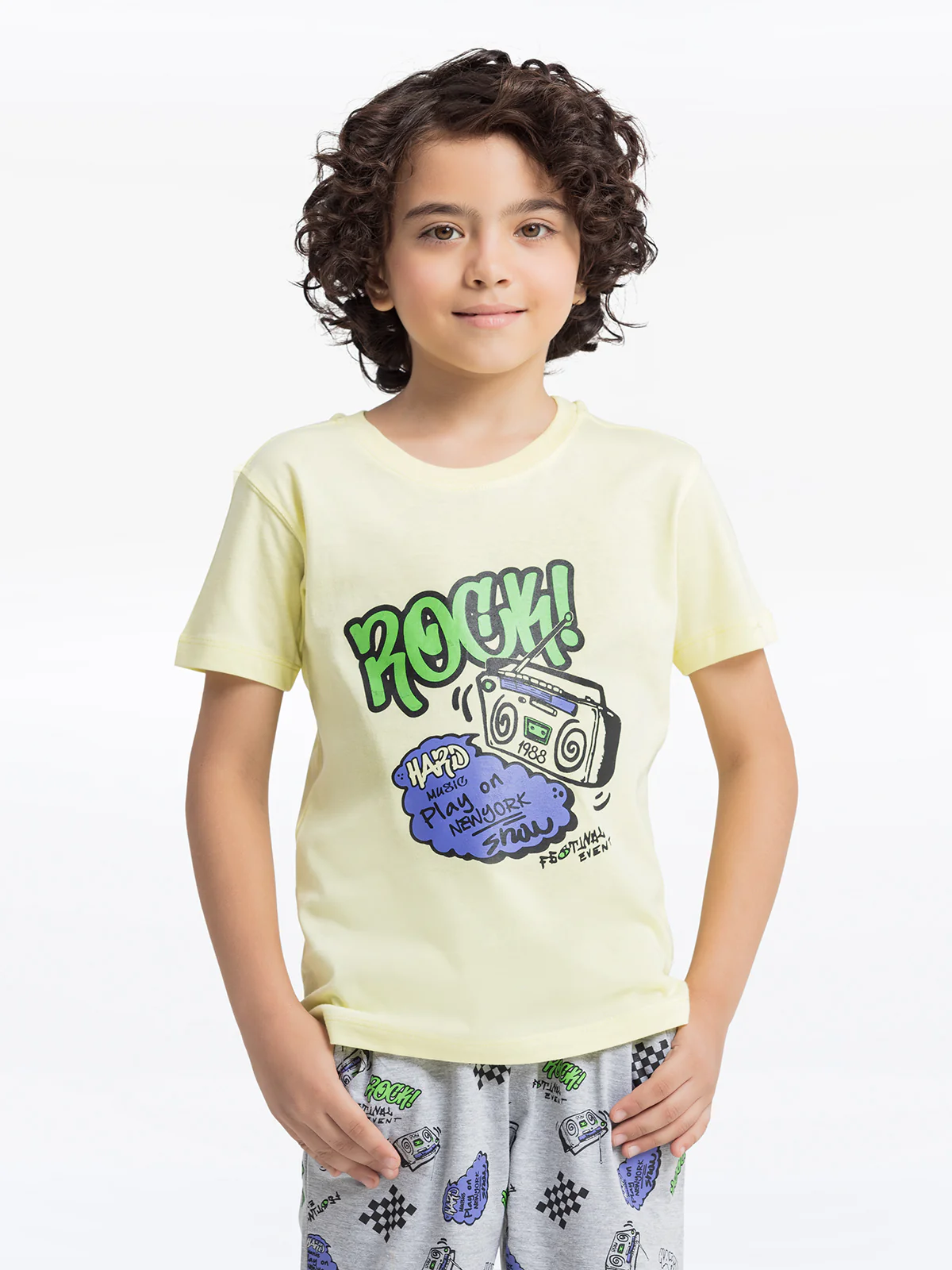Boy's Light Yellow Co-Ord Set - EBTCS24-004 - Image 2