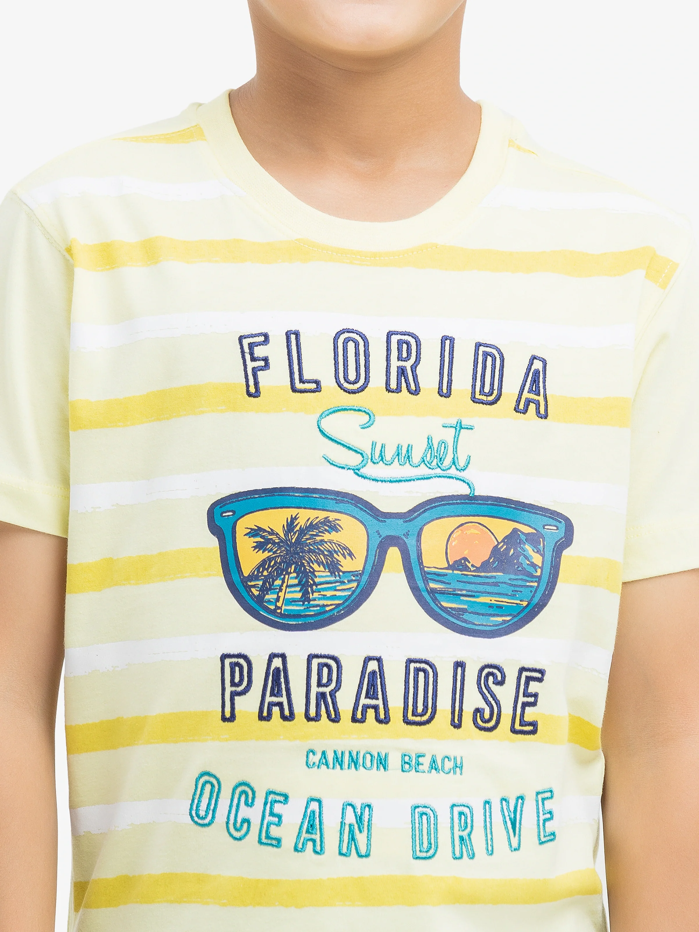Boy's Light Yellow T-Shirt - EBTTS24-004 - Image 3