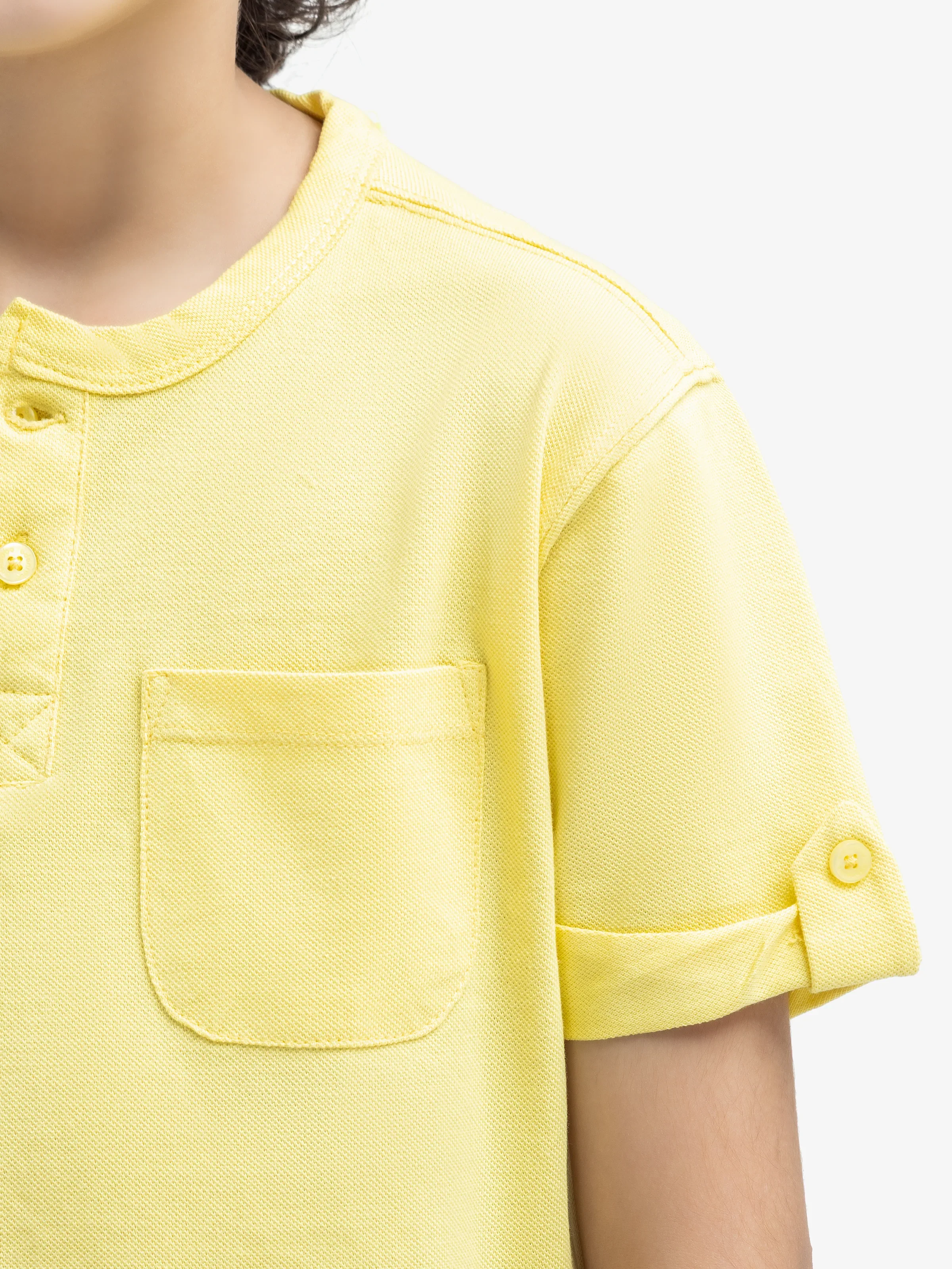 Boy's Light Yellow T-Shirt - EBTTSH24-084 - Image 3