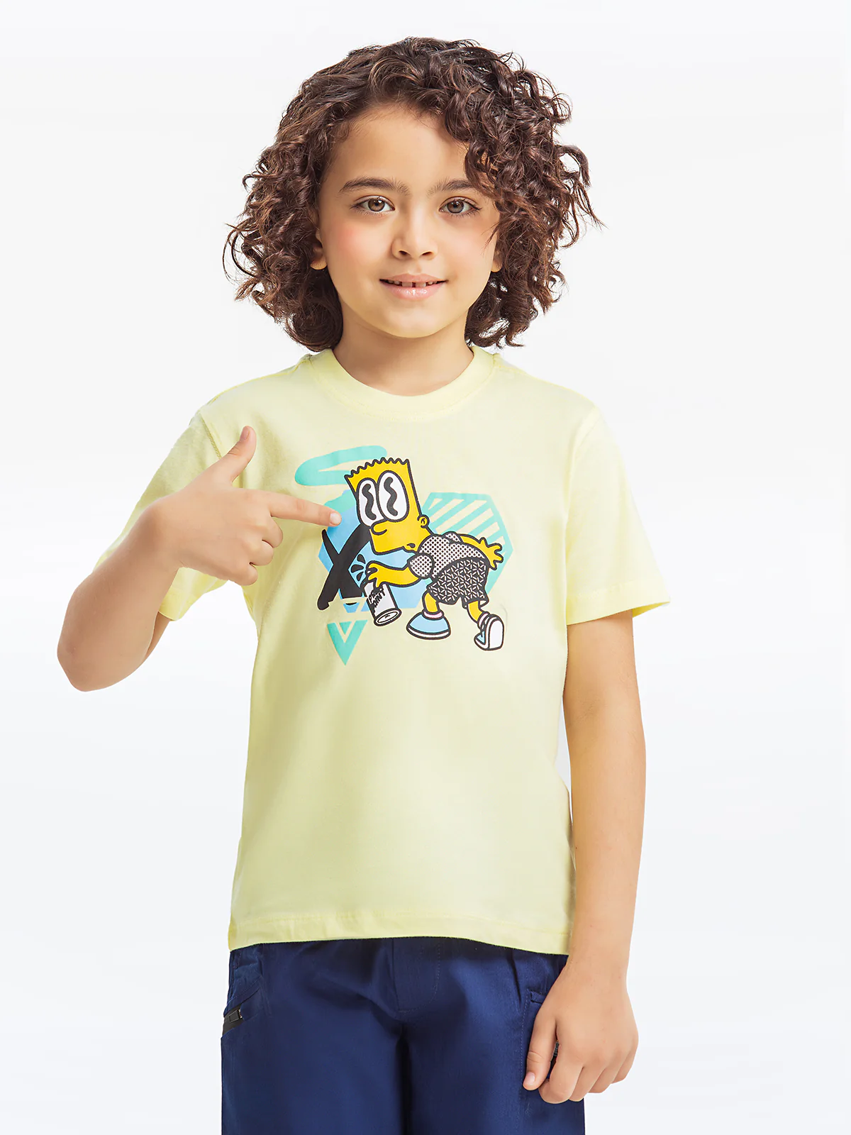Boy's Light Yellow T-Shirt - EBTTS23-036 - Image 2