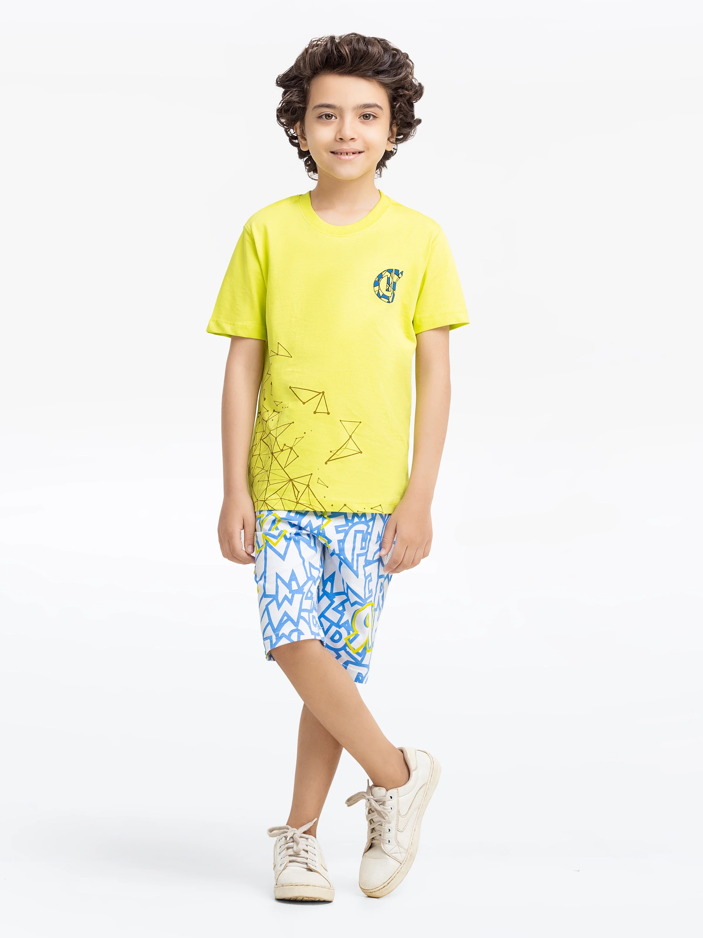 Boy's Lime Green Co-Ord Set - EBTCS5-012