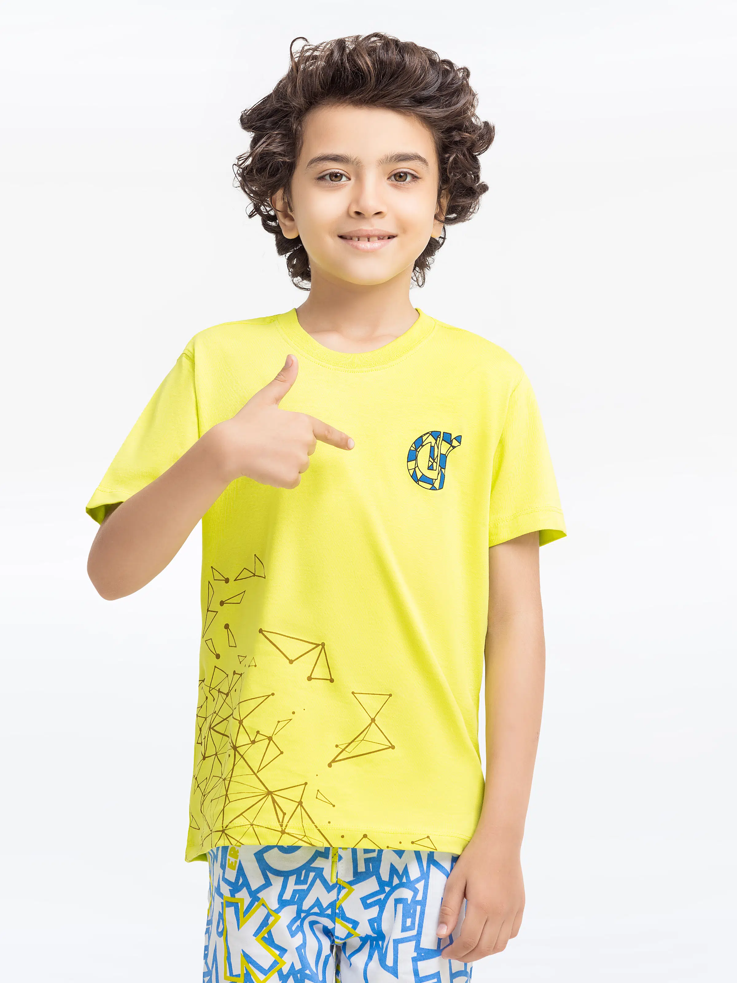 Boy's Lime Green Co-Ord Set - EBTCS5-012 - Image 2