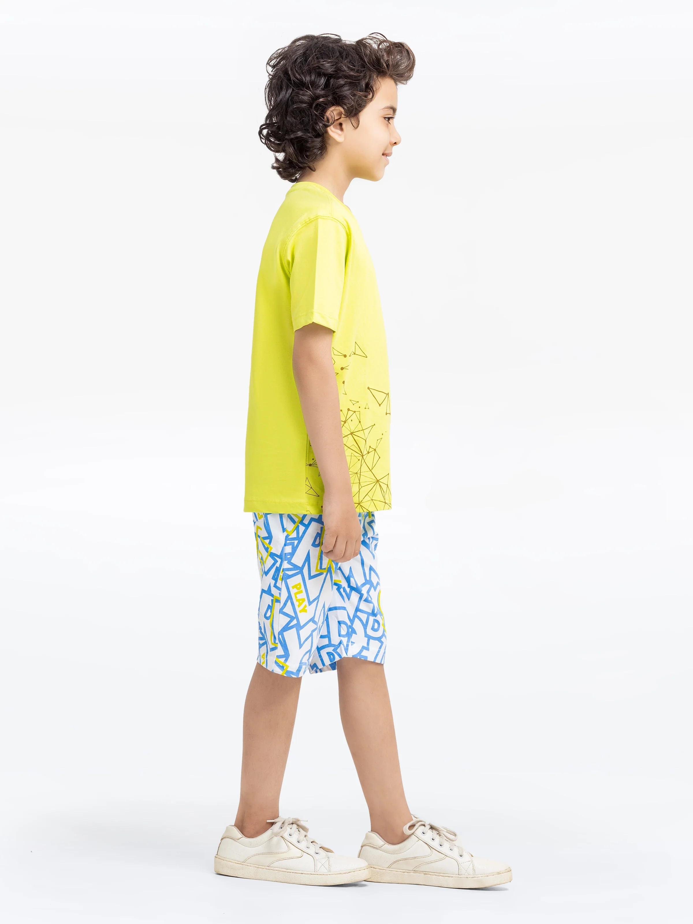 Boy's Lime Green Co-Ord Set - EBTCS5-012 - Image 4