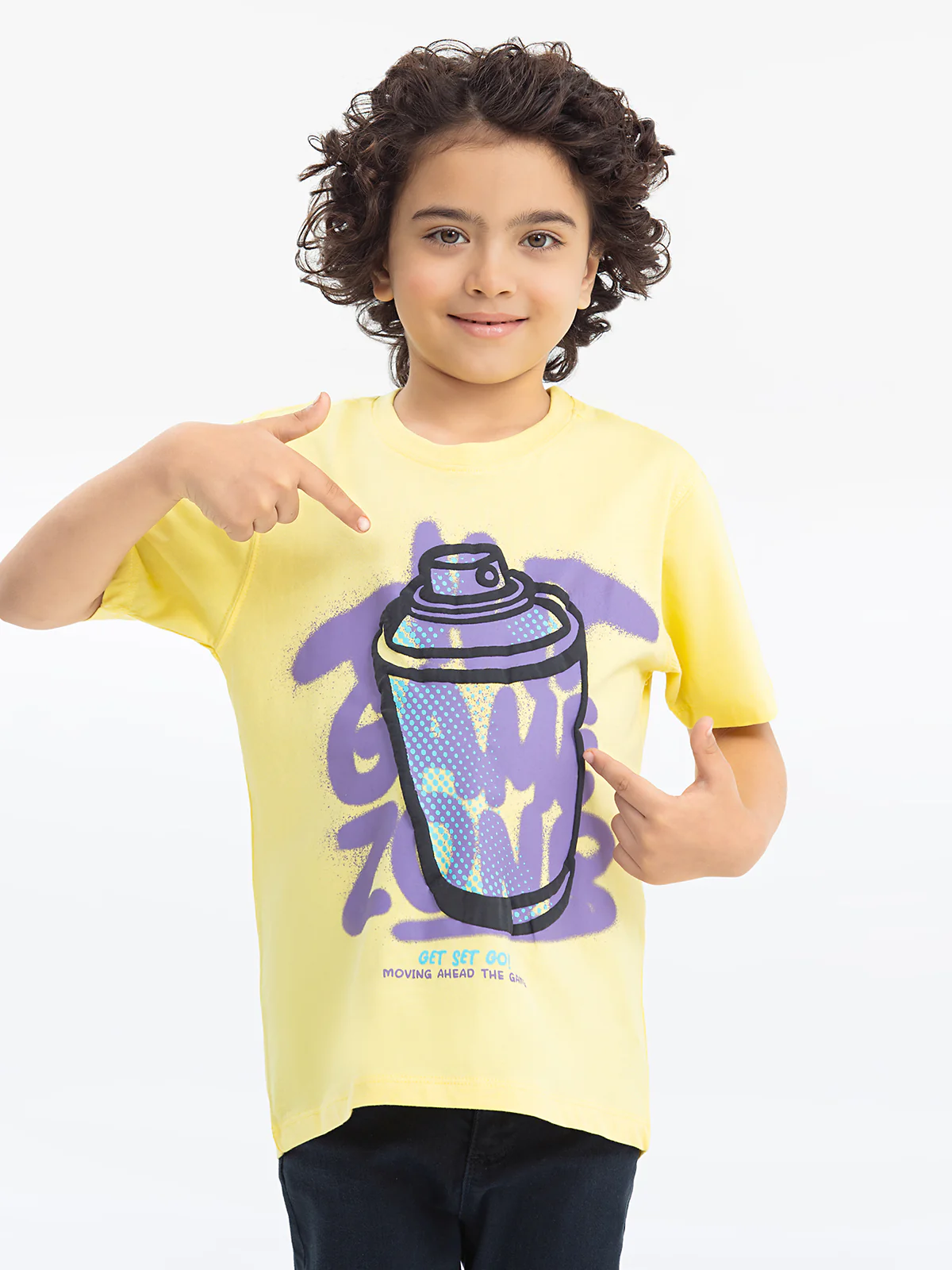 Boy's Lime Yellow T-Shirt - EBTTS24-034 - Image 2