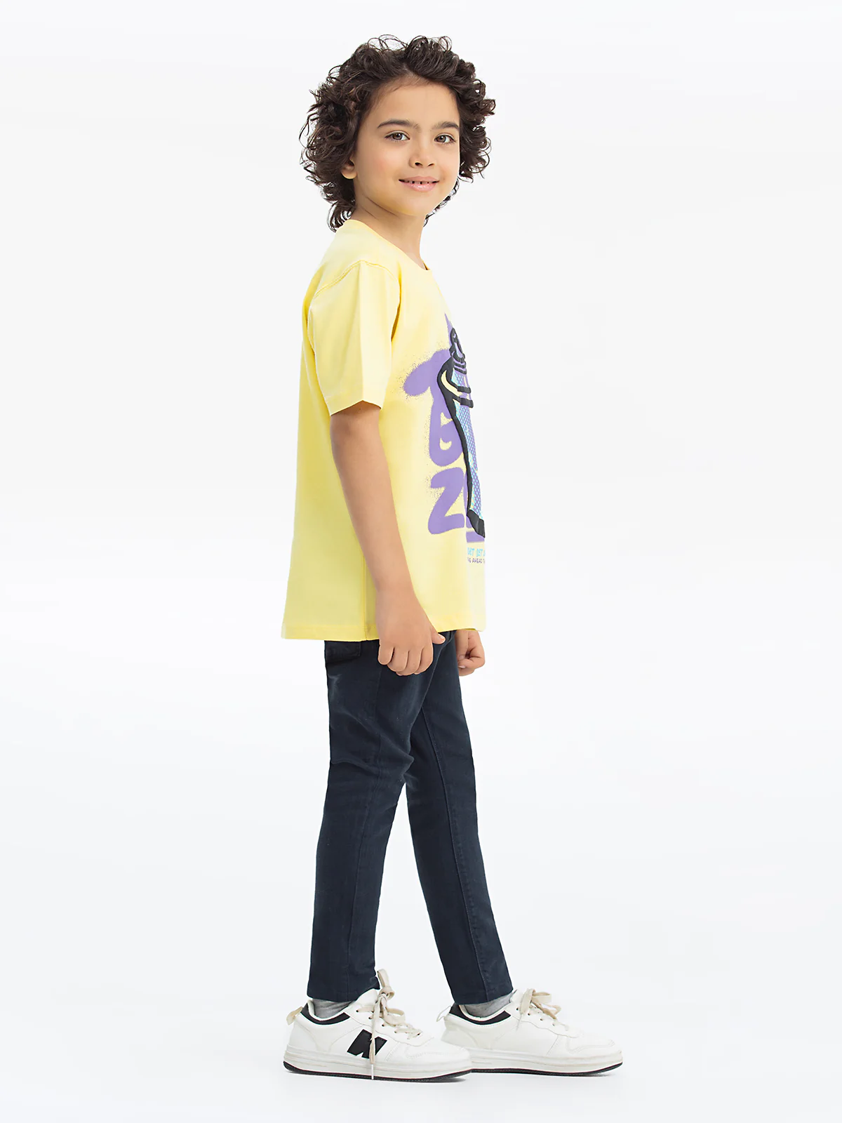 Boy's Lime Yellow T-Shirt - EBTTS24-034 - Image 4