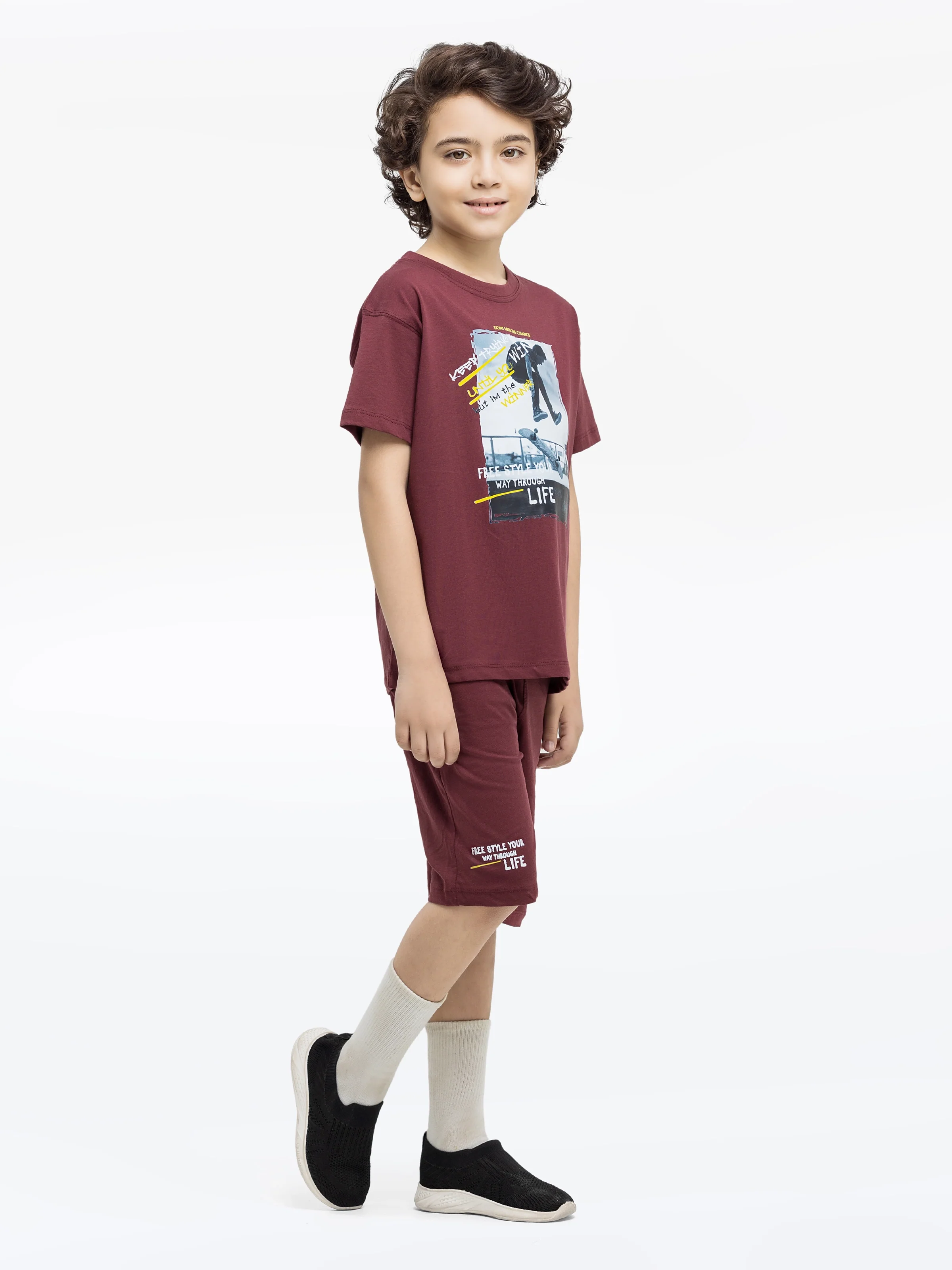 Boy's Maroon Co Ord Set - EBTCS24-027 - Image 4