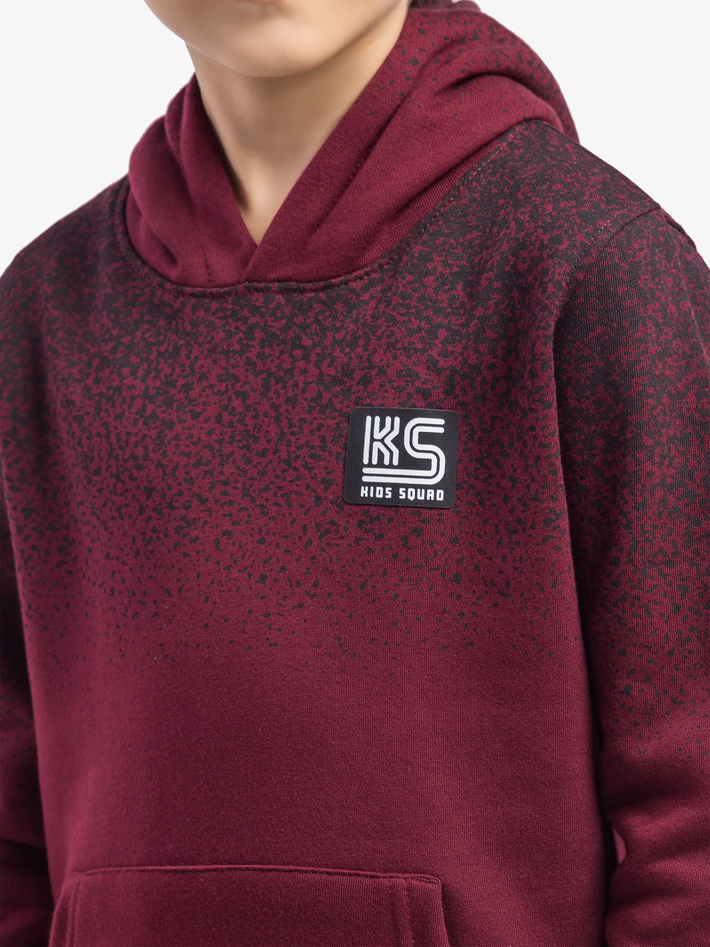 Boy's Maroon Hoodie - EBTH5-020 - Image 2