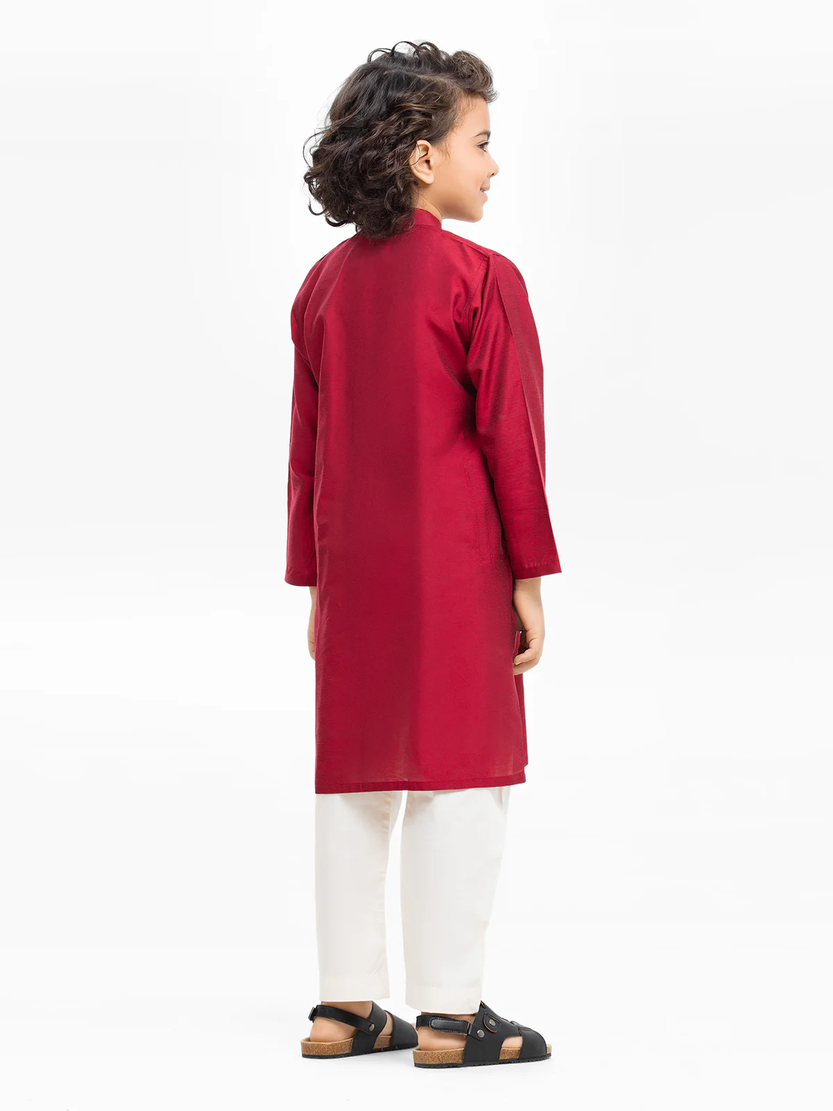 Boy's Maroon Kurta - EBTKC24-015 - Image 5