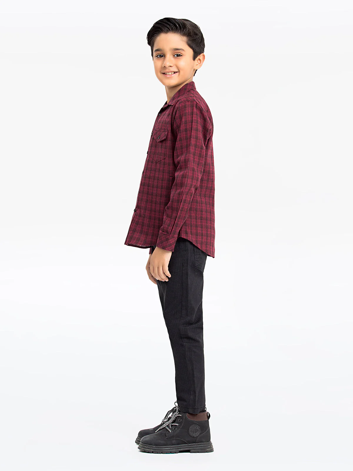 Boy's Maroon Shirt - EBTS23-27516 - Image 3