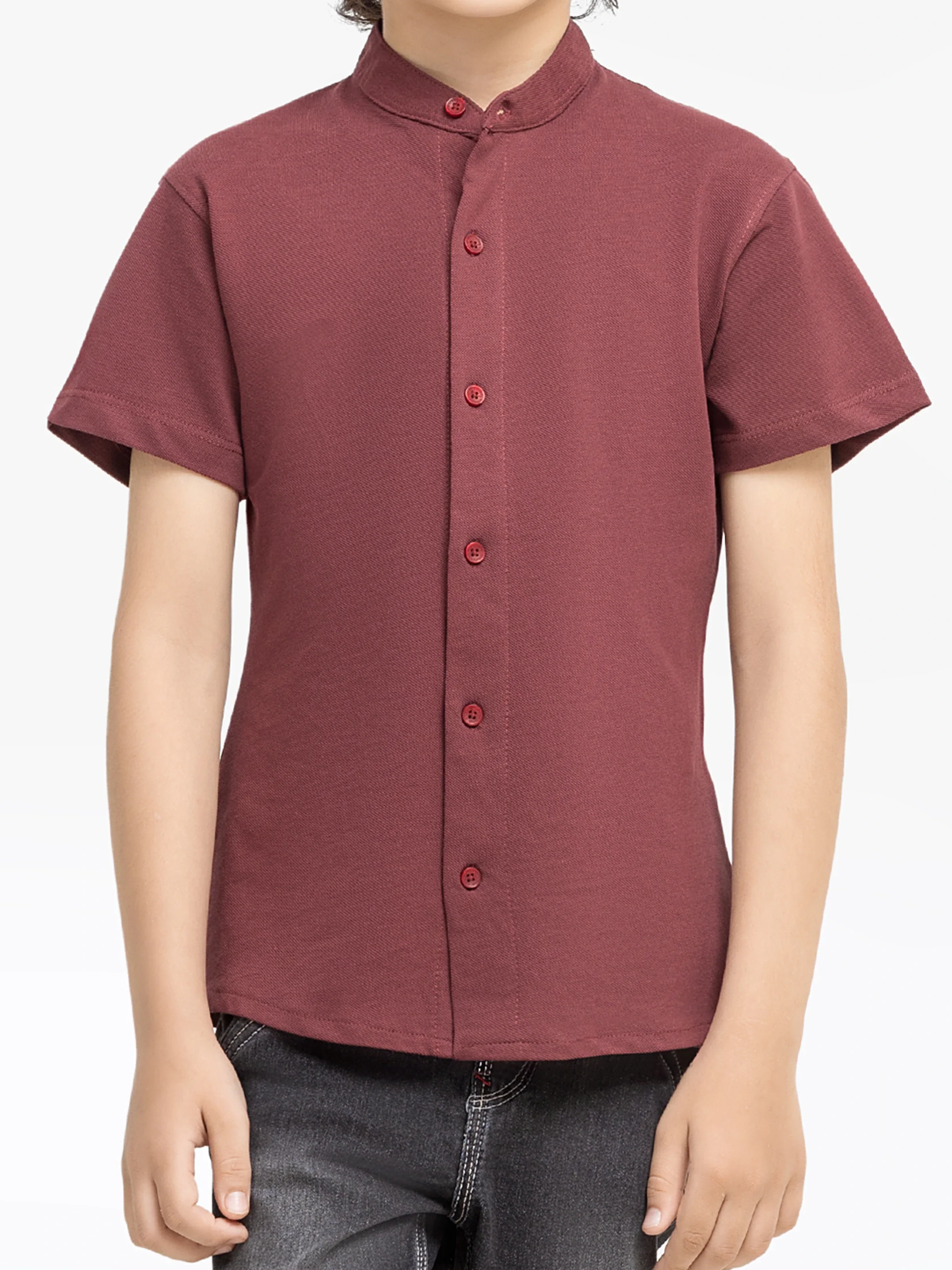 Boy's Maroon Shirt - EBTS24-27548 - Image 3