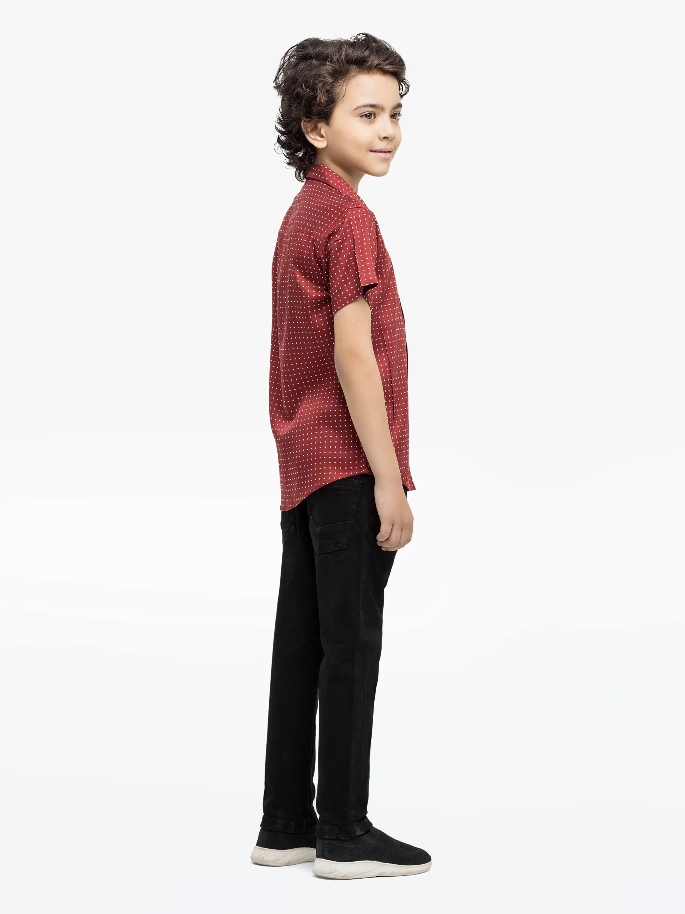 Boy's Maroon Shirt - EBTS24-27567 - Image 4
