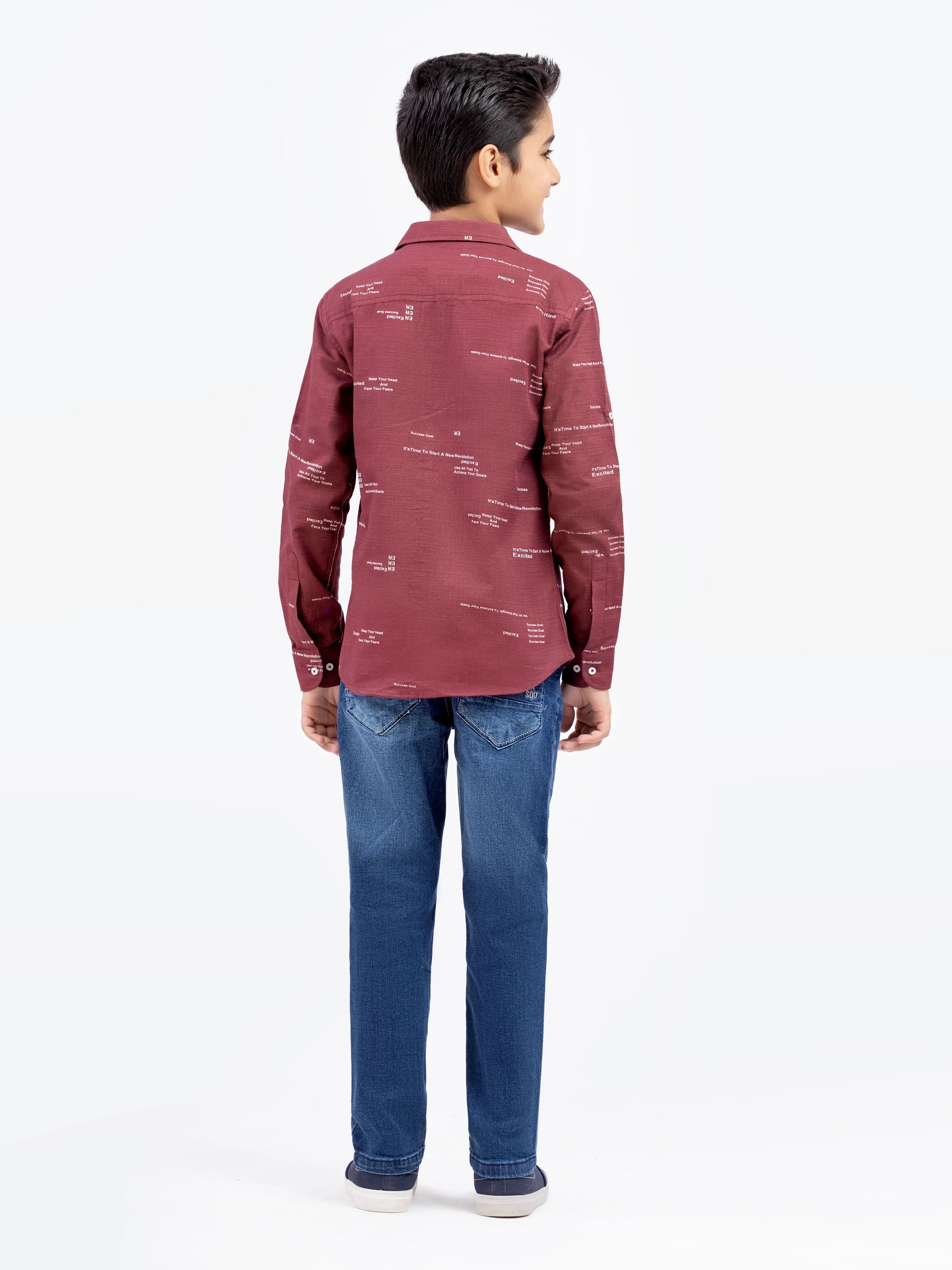 Boy's Maroon Shirt - EBTS5-27602 - Image 6