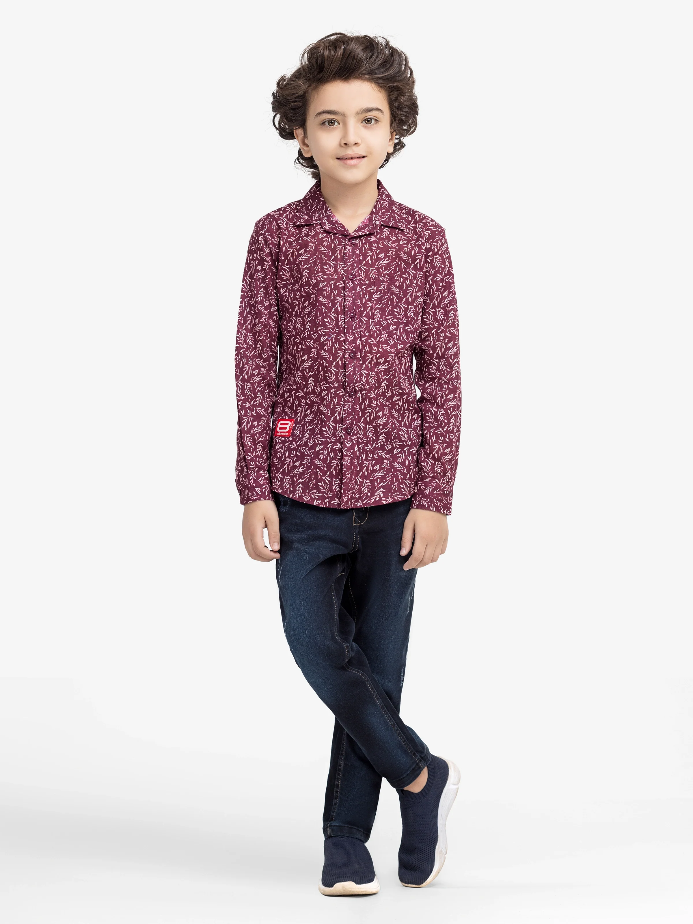 Boy's Maroon Shirt - EBTS5-27616 - Image 2