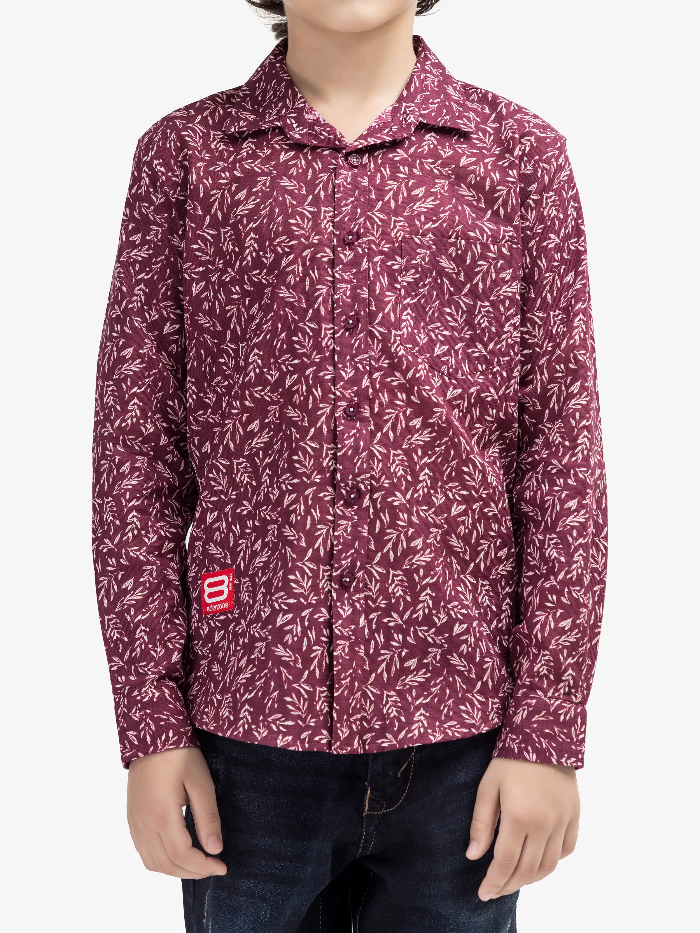Boy's Maroon Shirt - EBTS5-27616 - Image 3