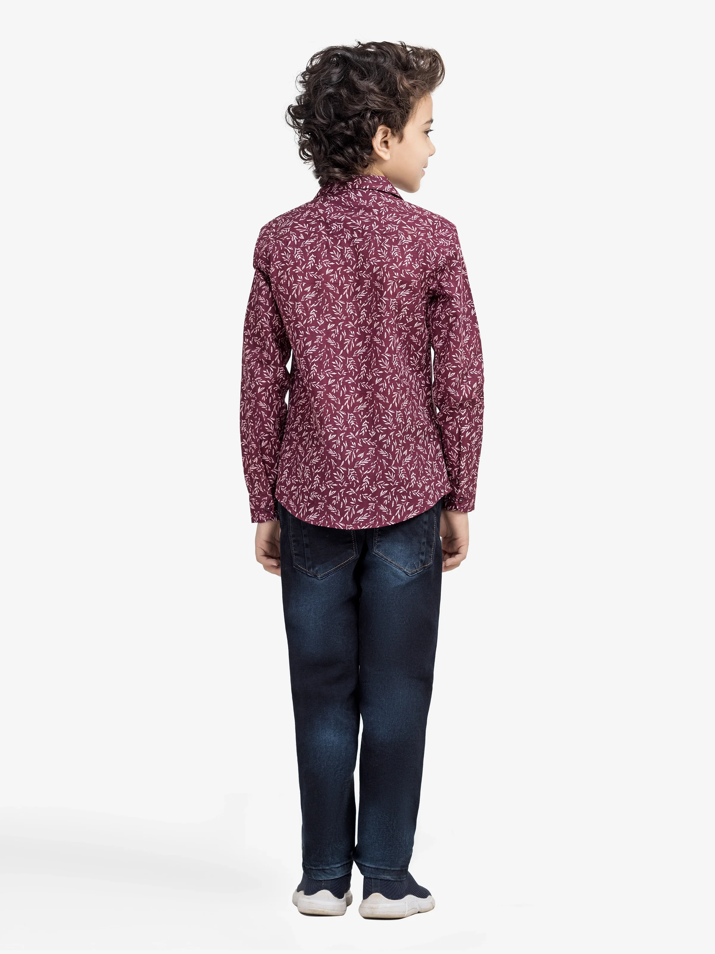 Boy's Maroon Shirt - EBTS5-27616 - Image 5