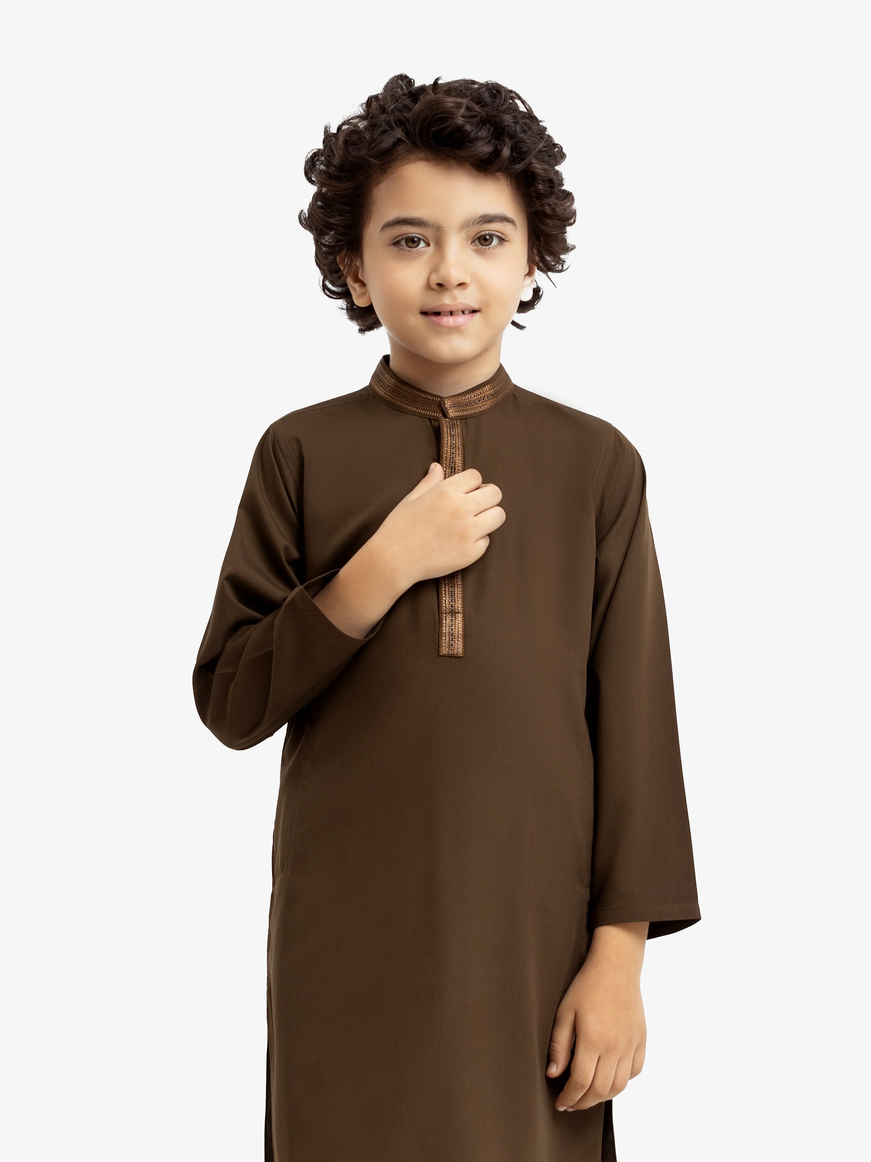 Boy's Mehndi Kurta Shalwar - EBTKS24-3971 - Image 2
