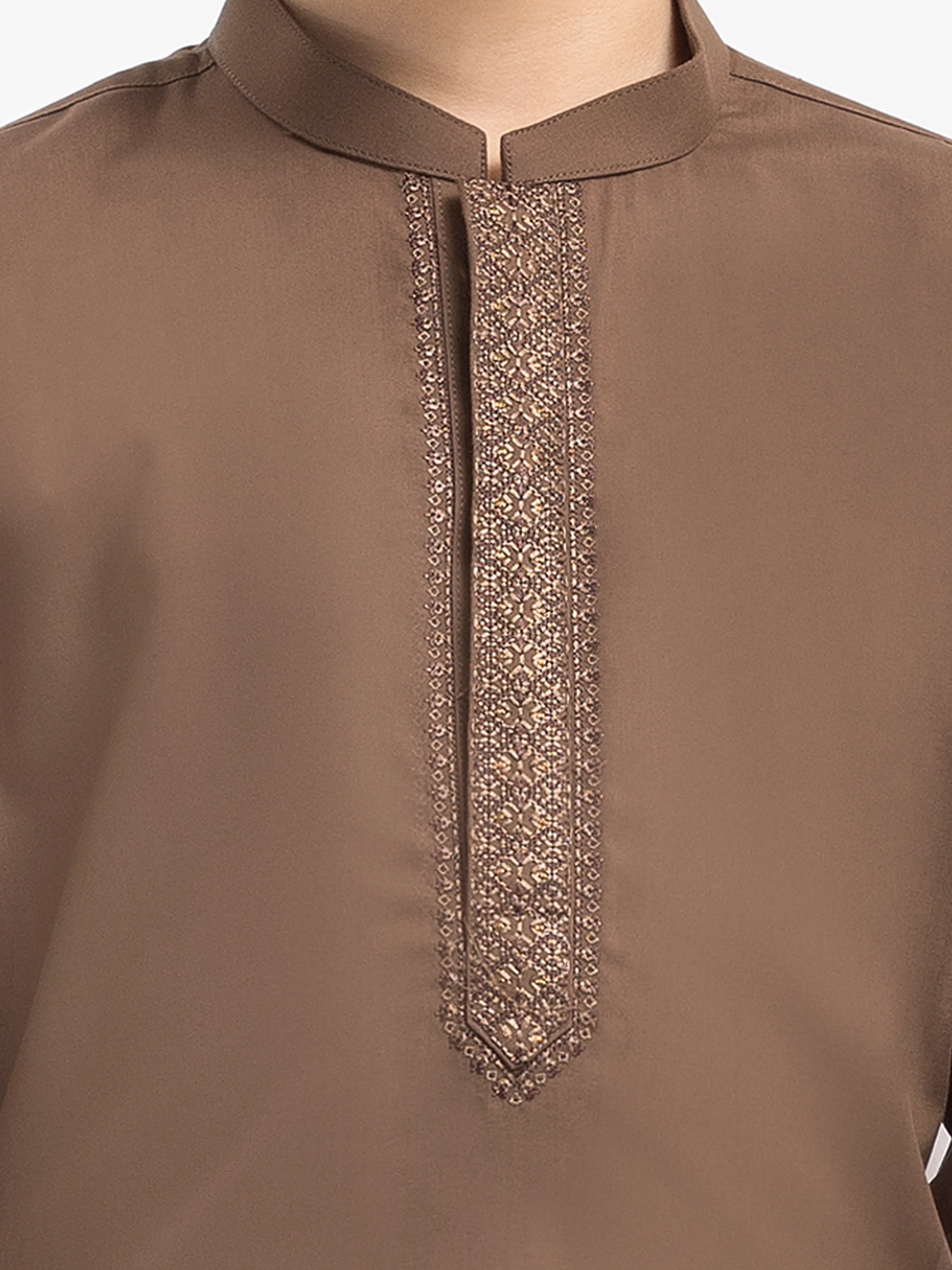 Boy's Mehndi Kurta Shalwar - EBTKS24-3984 - Image 3