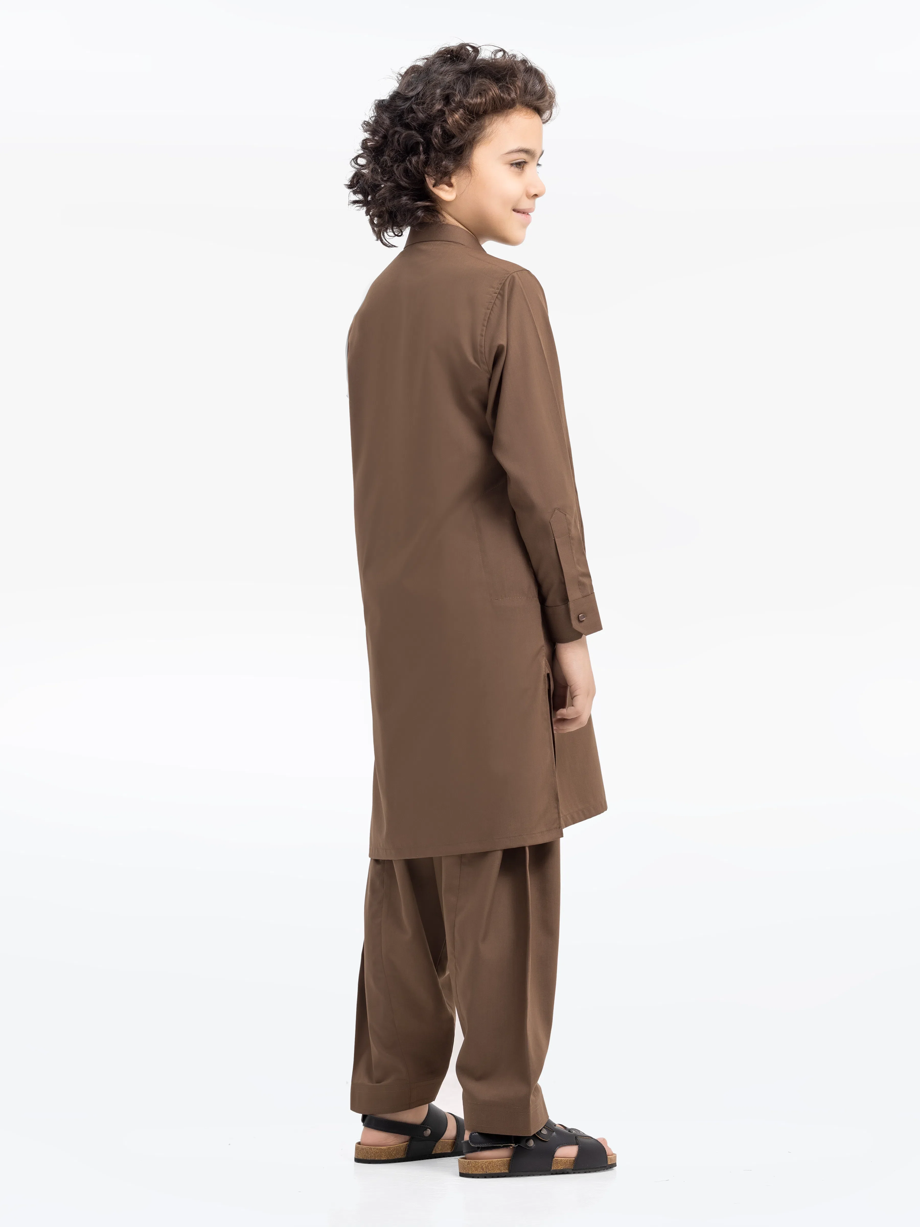 Boy's Mehndi Kurta Shalwar - EBTKS24-3984 - Image 4