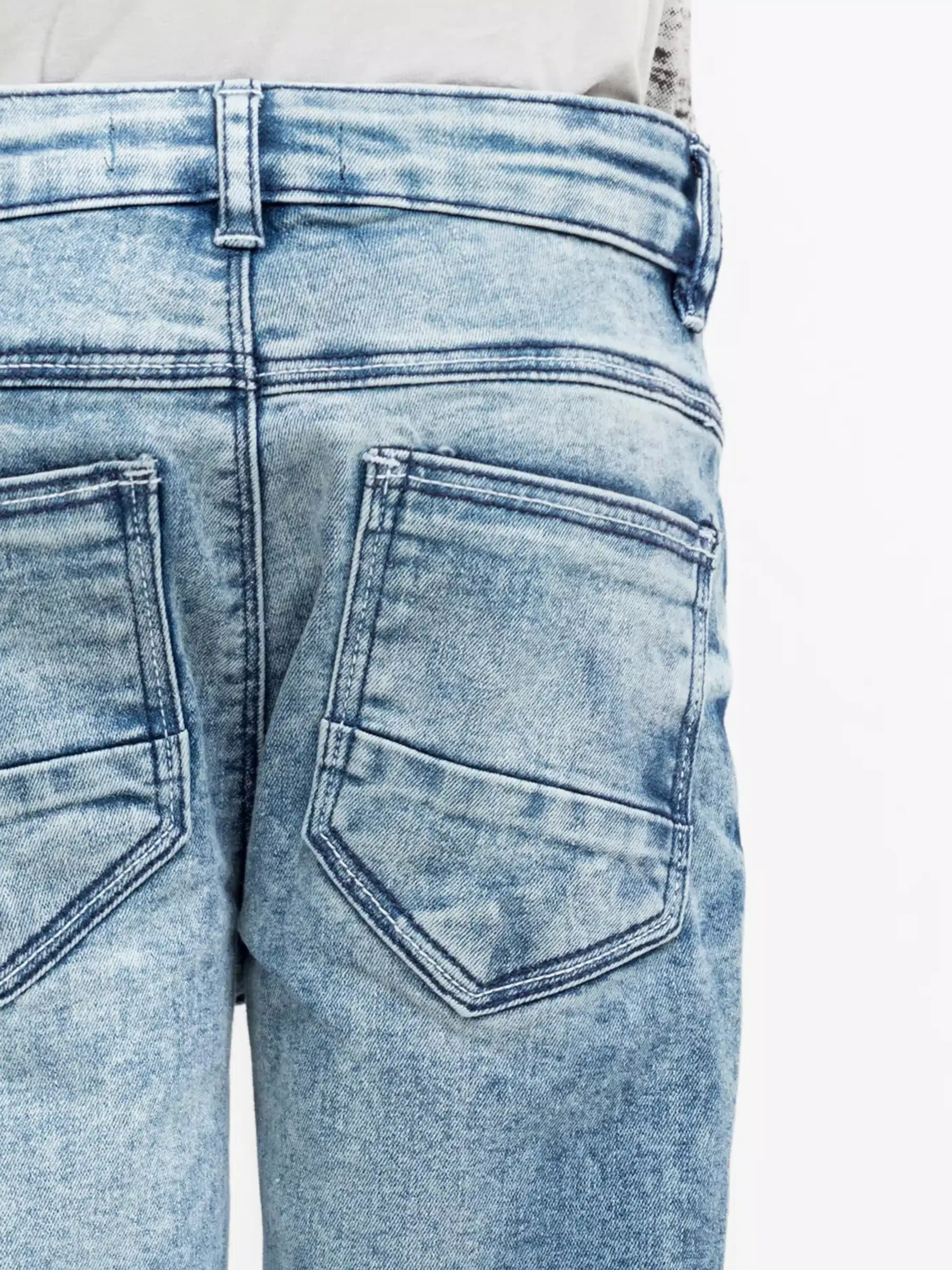 Boy's Mid Blue Denim Pant - EBBDP5-017 - Image 2
