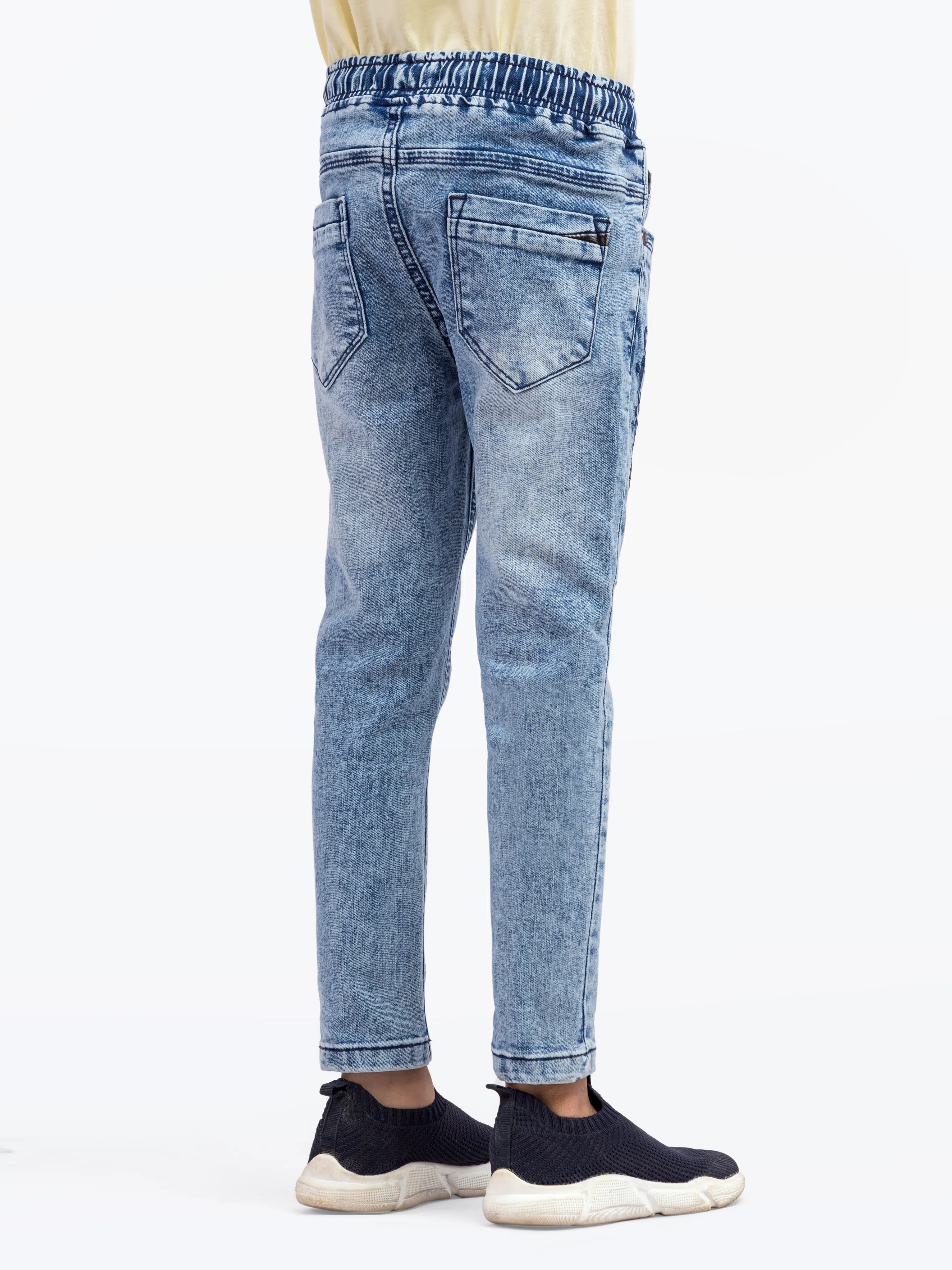 Boy's Mid Blue Denim Pant - EBBDP5-022 - Image 6