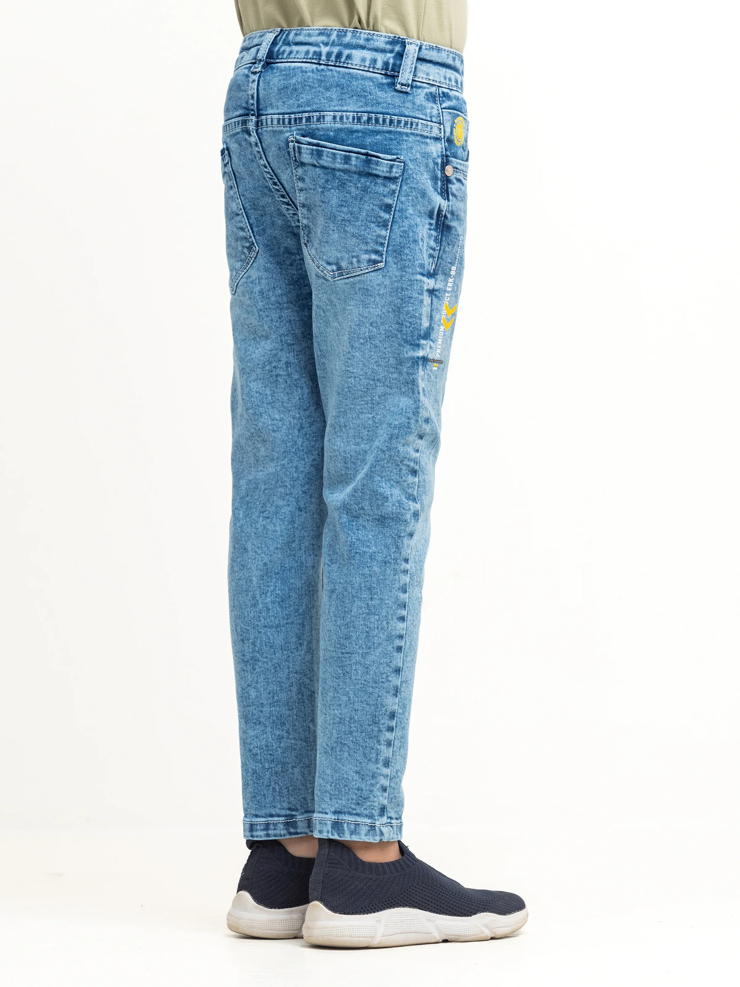 Boy's Mid Blue Denim Pant - EBBDP5-030 - Image 5