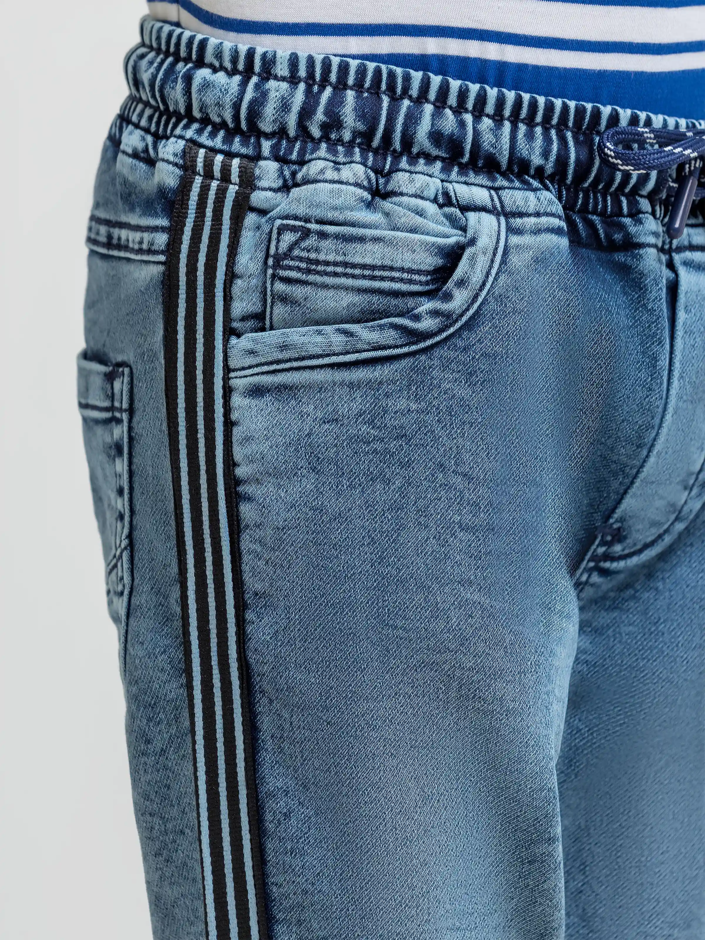 Boy's Mid Blue Denim Pant - EBBDP6-007 - Image 2