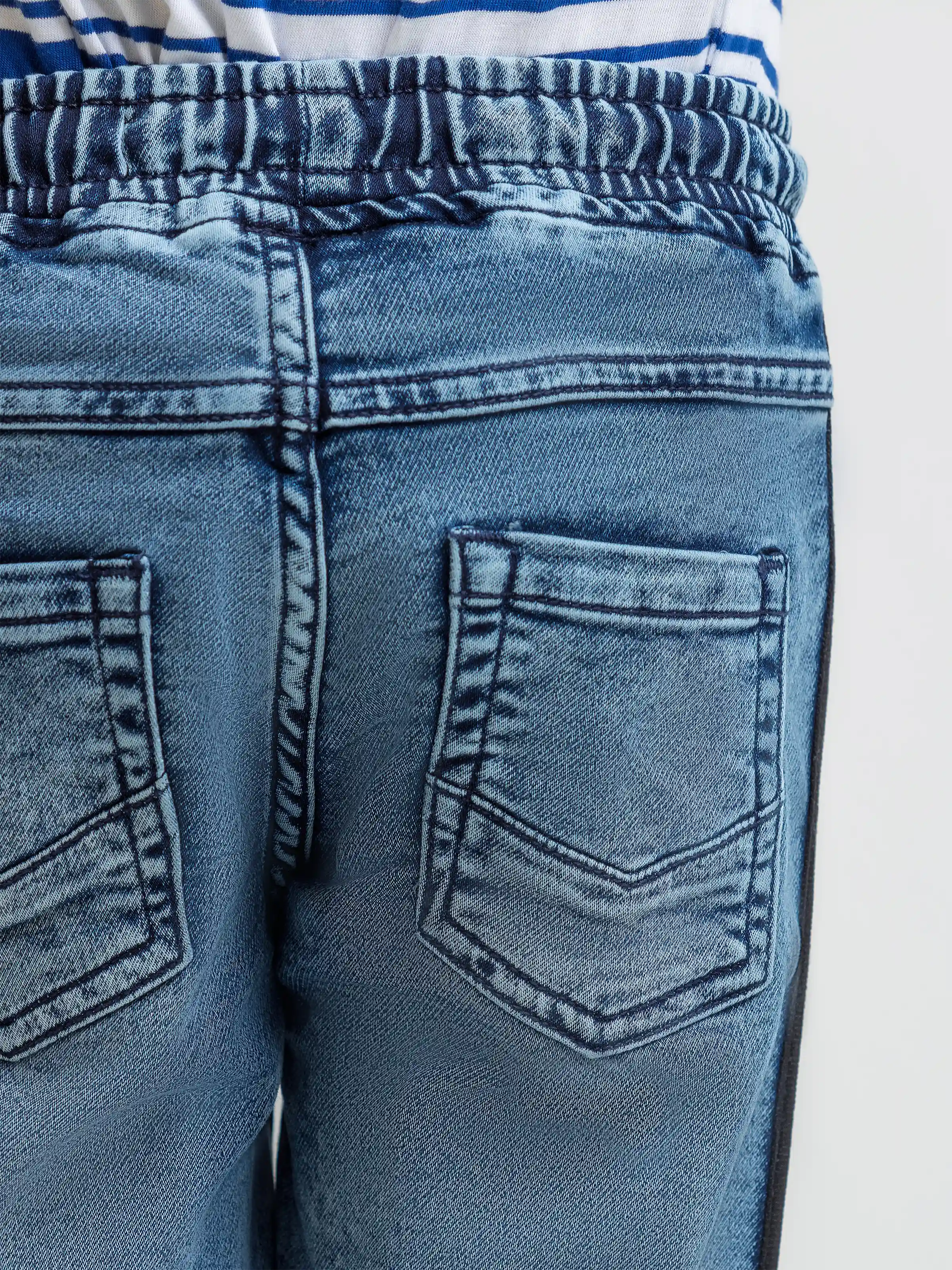 Boy's Mid Blue Denim Pant - EBBDP6-007 - Image 3