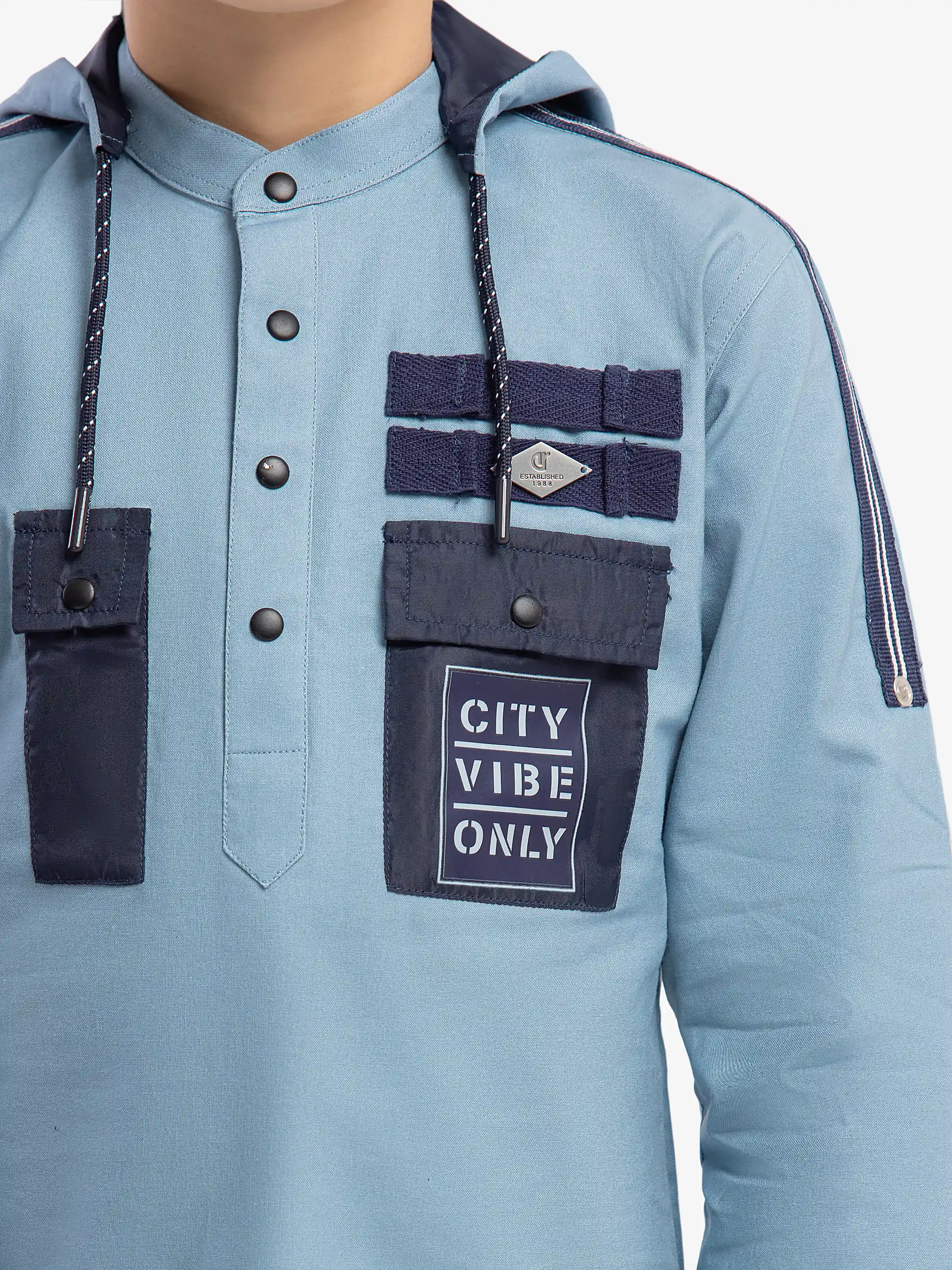 Boy's Mid Blue Shirt - EBTSF5-27670 - Image 3