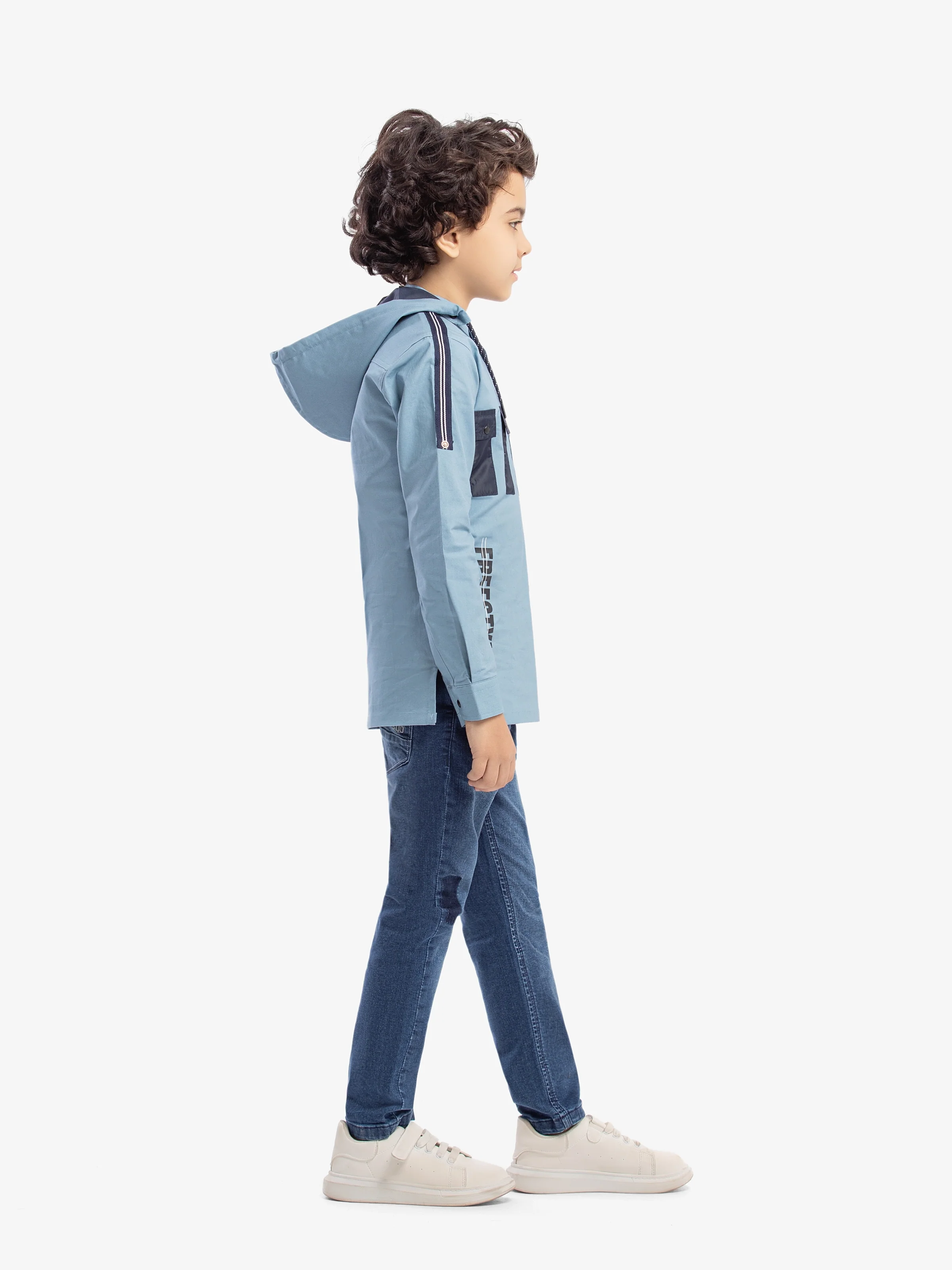 Boy's Mid Blue Shirt - EBTSF5-27670 - Image 5