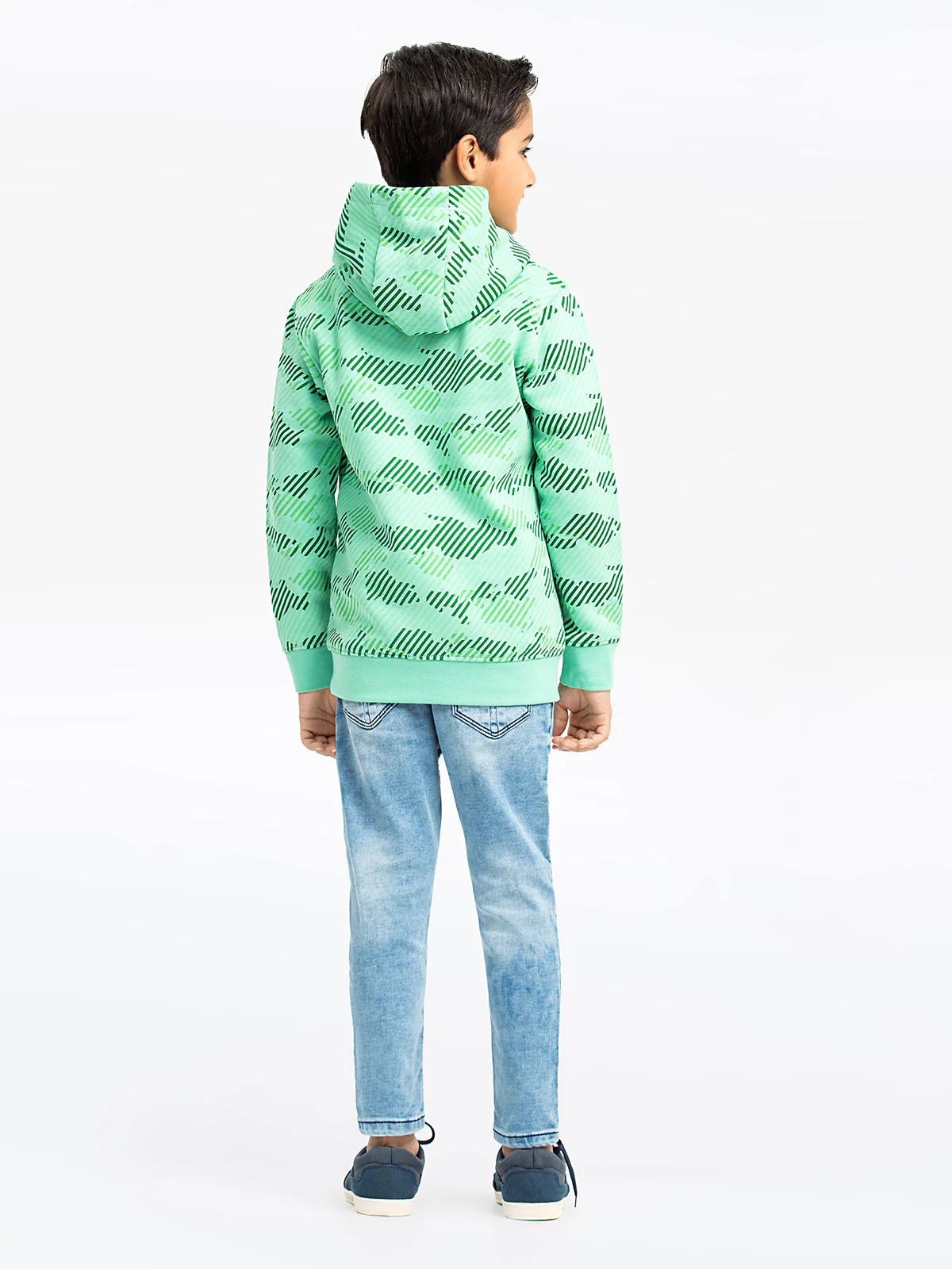 Boy's Mint Green Hoodie - EBTH23-012 - Image 6