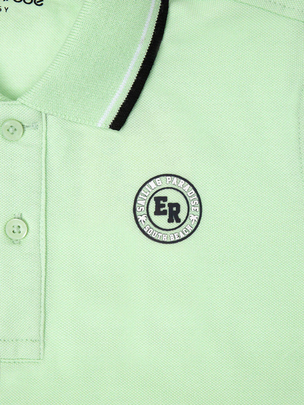 Boy's Mint Green Polo Shirt - EBTPS24-025 - Image 2