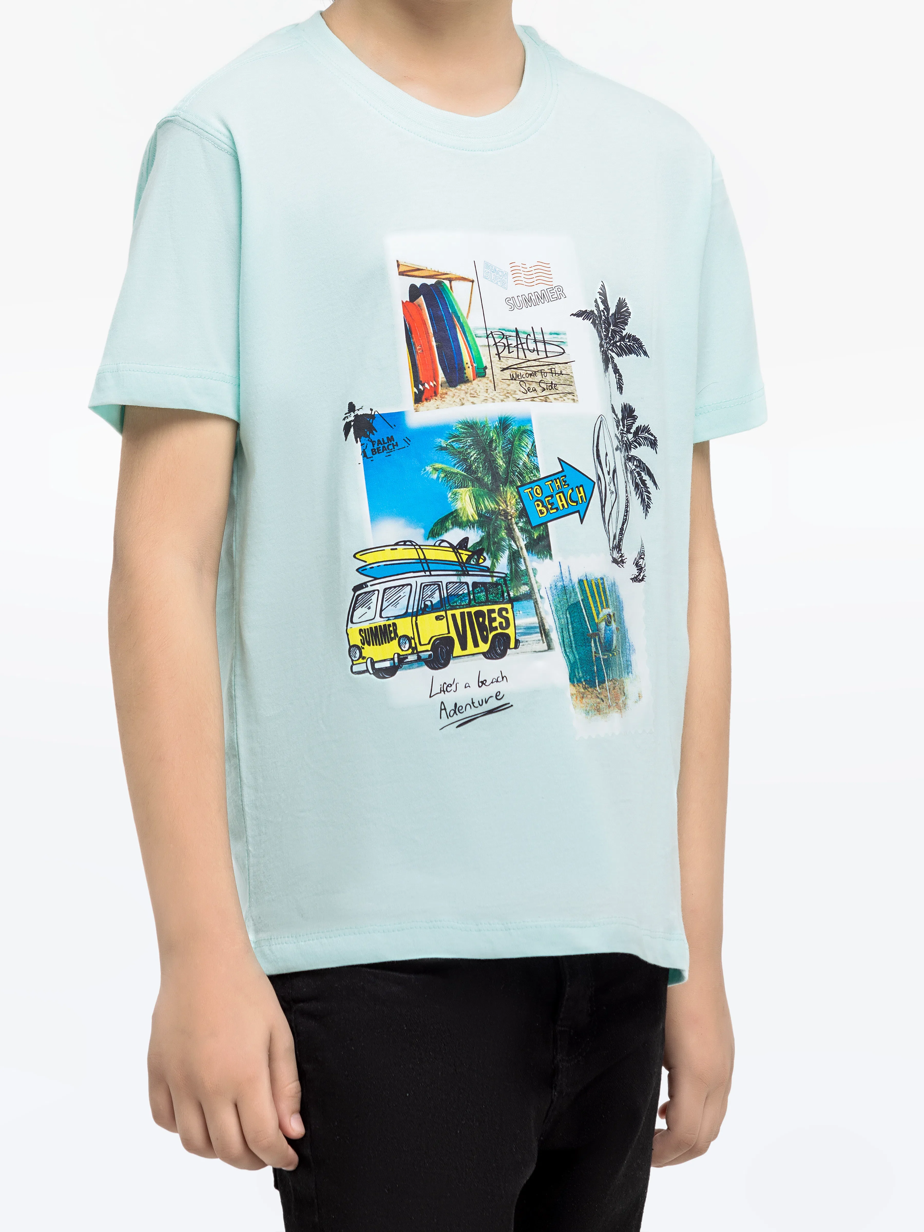 Boy's Mint Green T-Shirt - EBTTS24-032 - Image 3