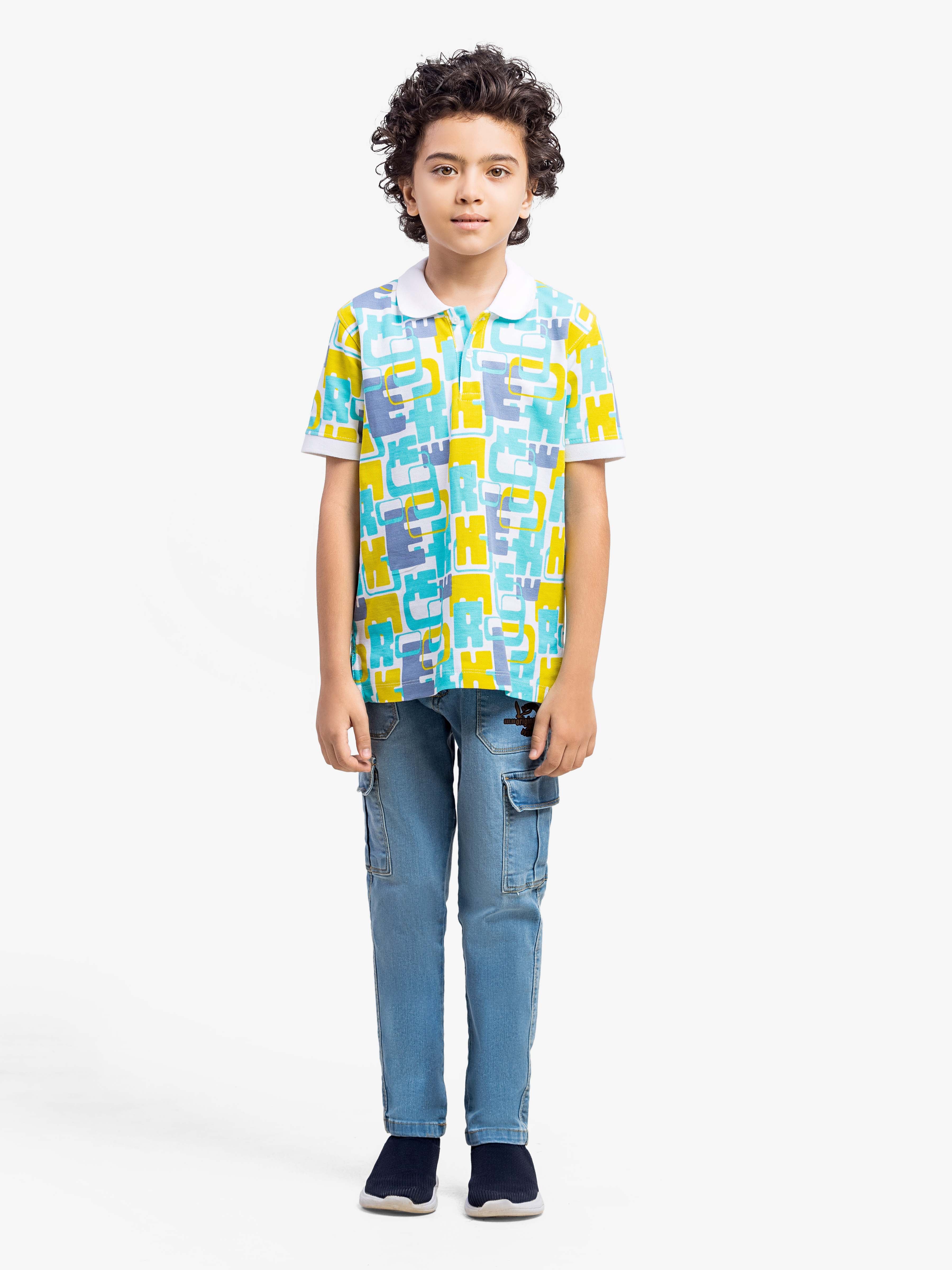 Boy's Multi Polo Shirt - EBTPS5-018 - Image 2