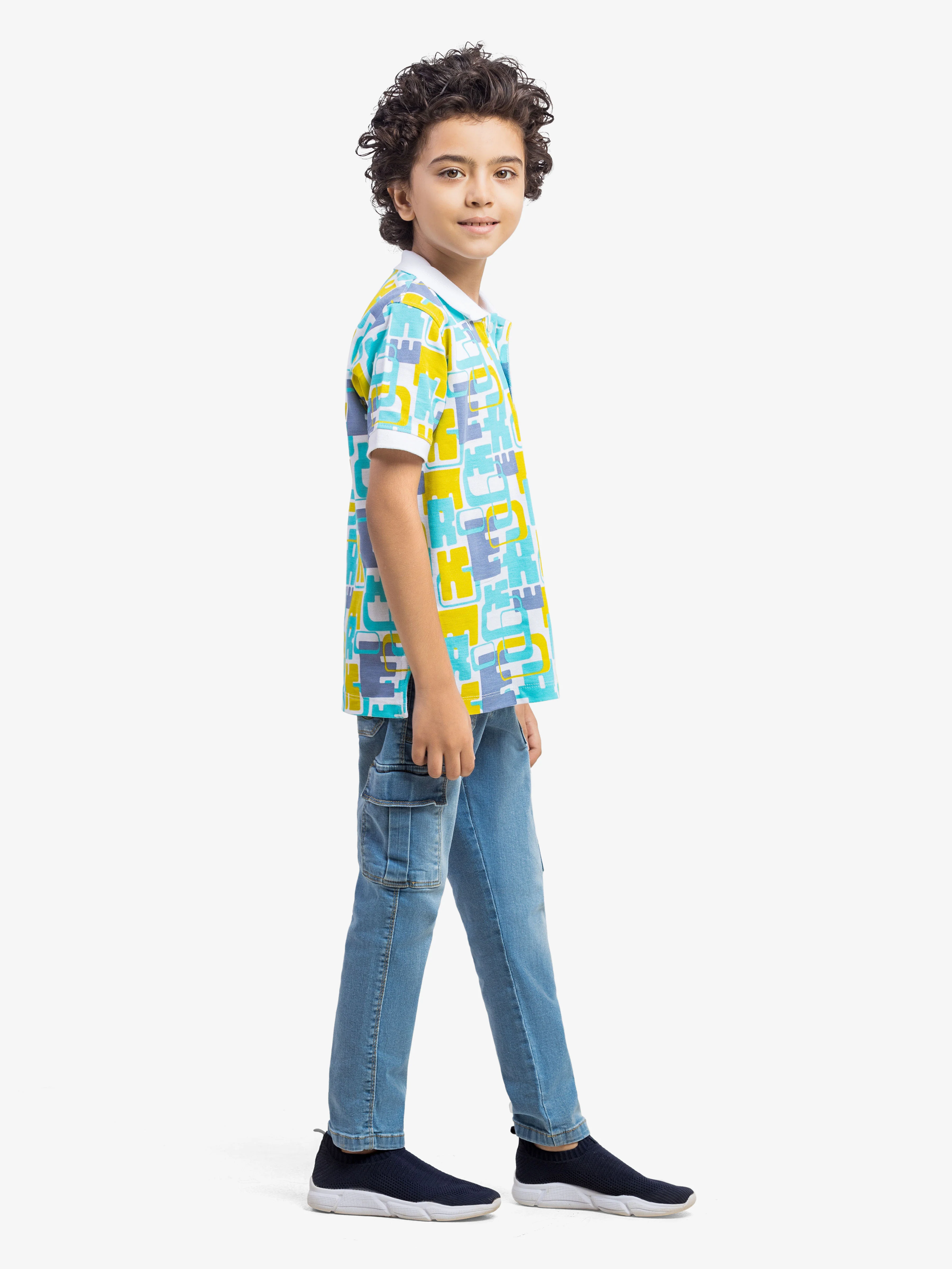Boy's Multi Polo Shirt - EBTPS5-018 - Image 4