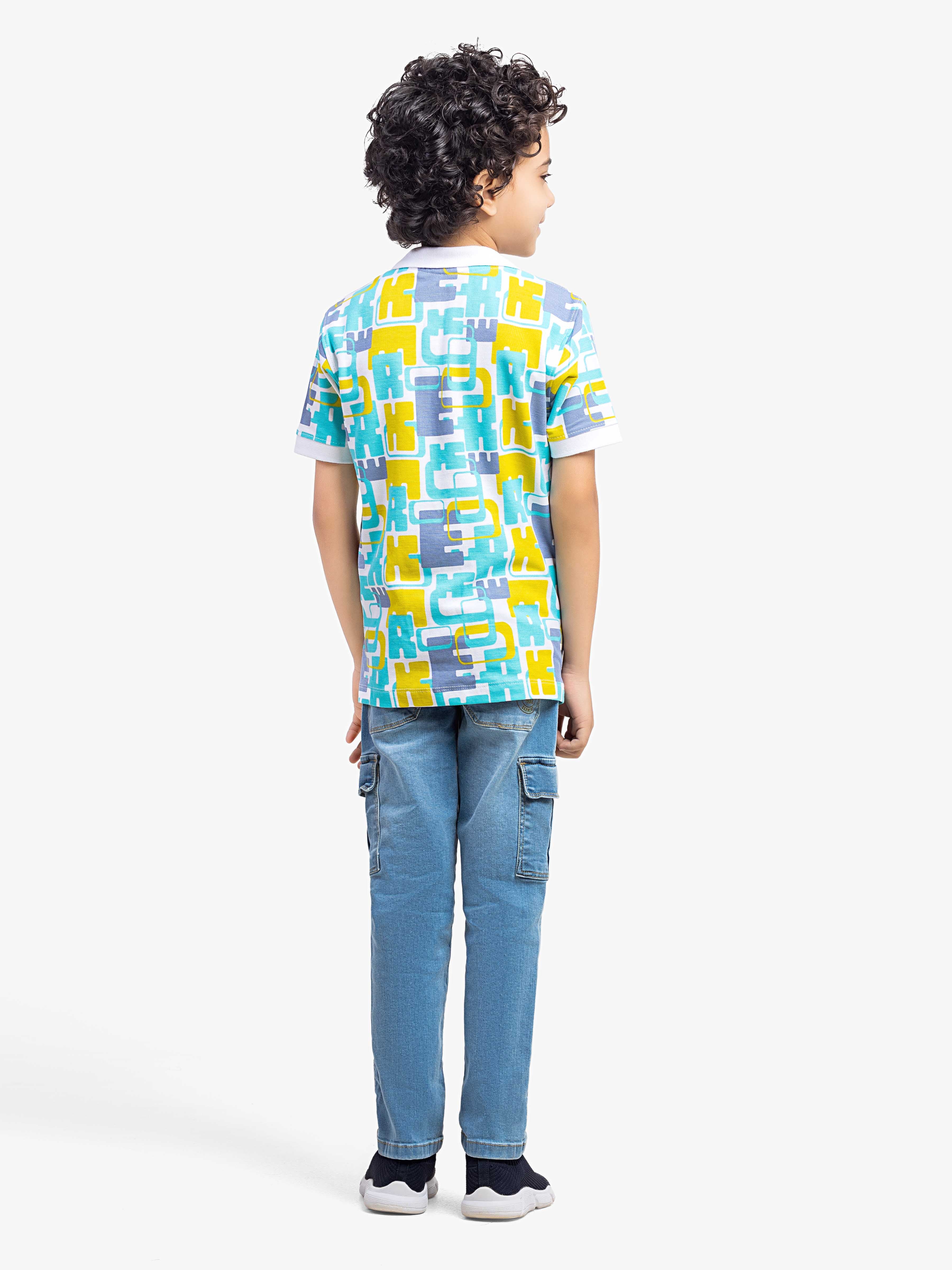 Boy's Multi Polo Shirt - EBTPS5-018 - Image 5