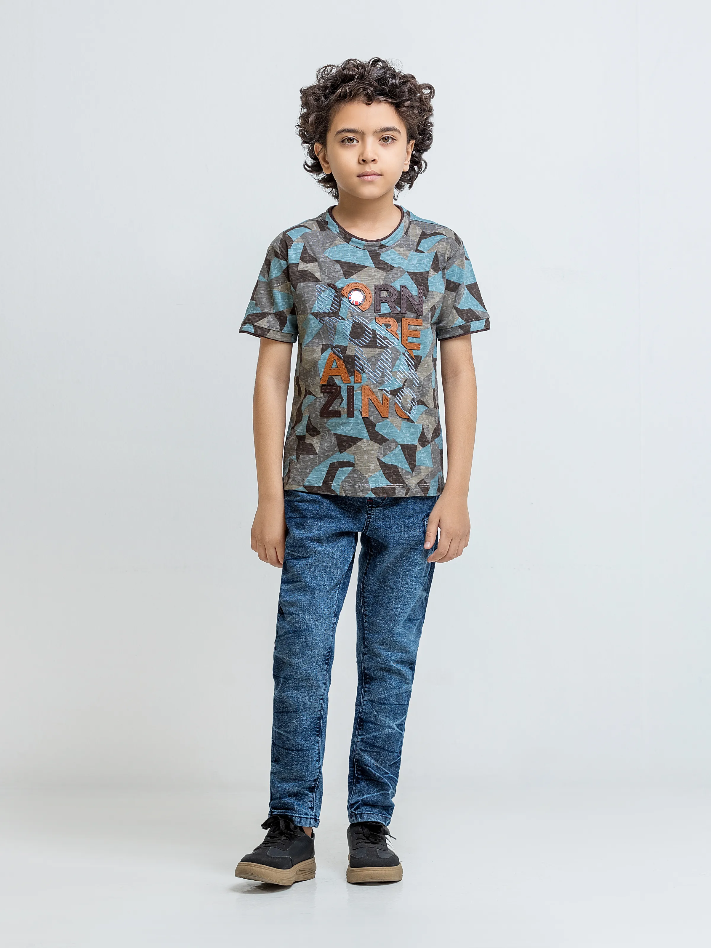 Boy's Multi T-Shirt - EBTTS5-005 - Image 2