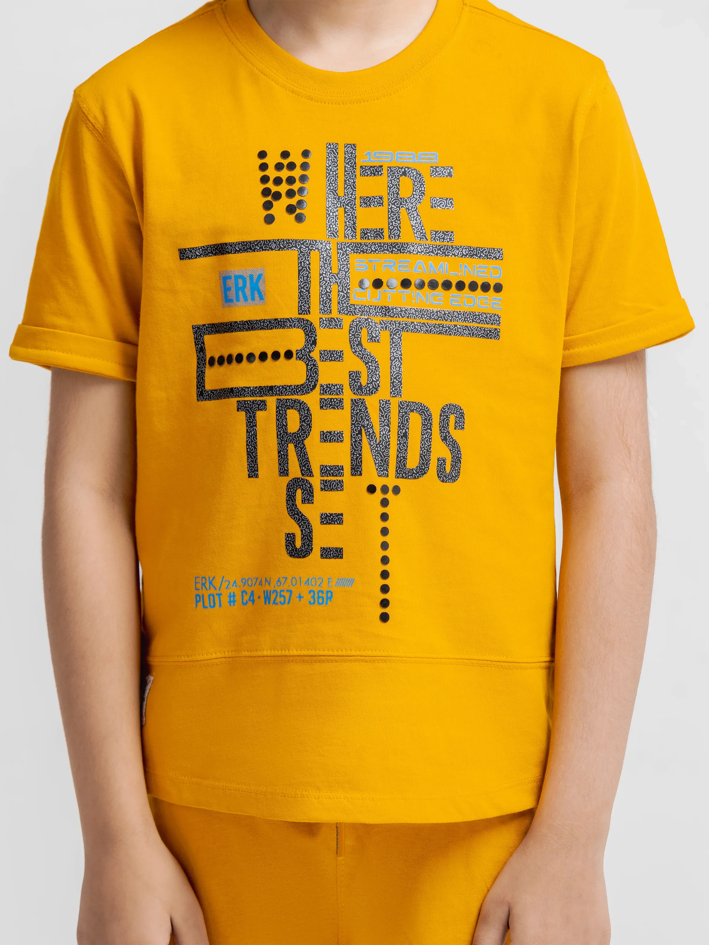 Boy's Mustard Co Ord Set - EBTCS6-028 - Image 3
